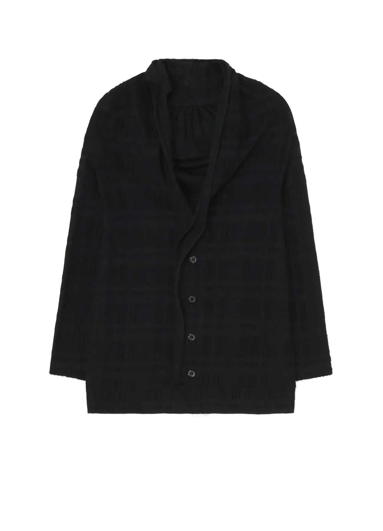 INTARSIA PLAID JQ CARDIGAN sold by Yohji Yamamoto
