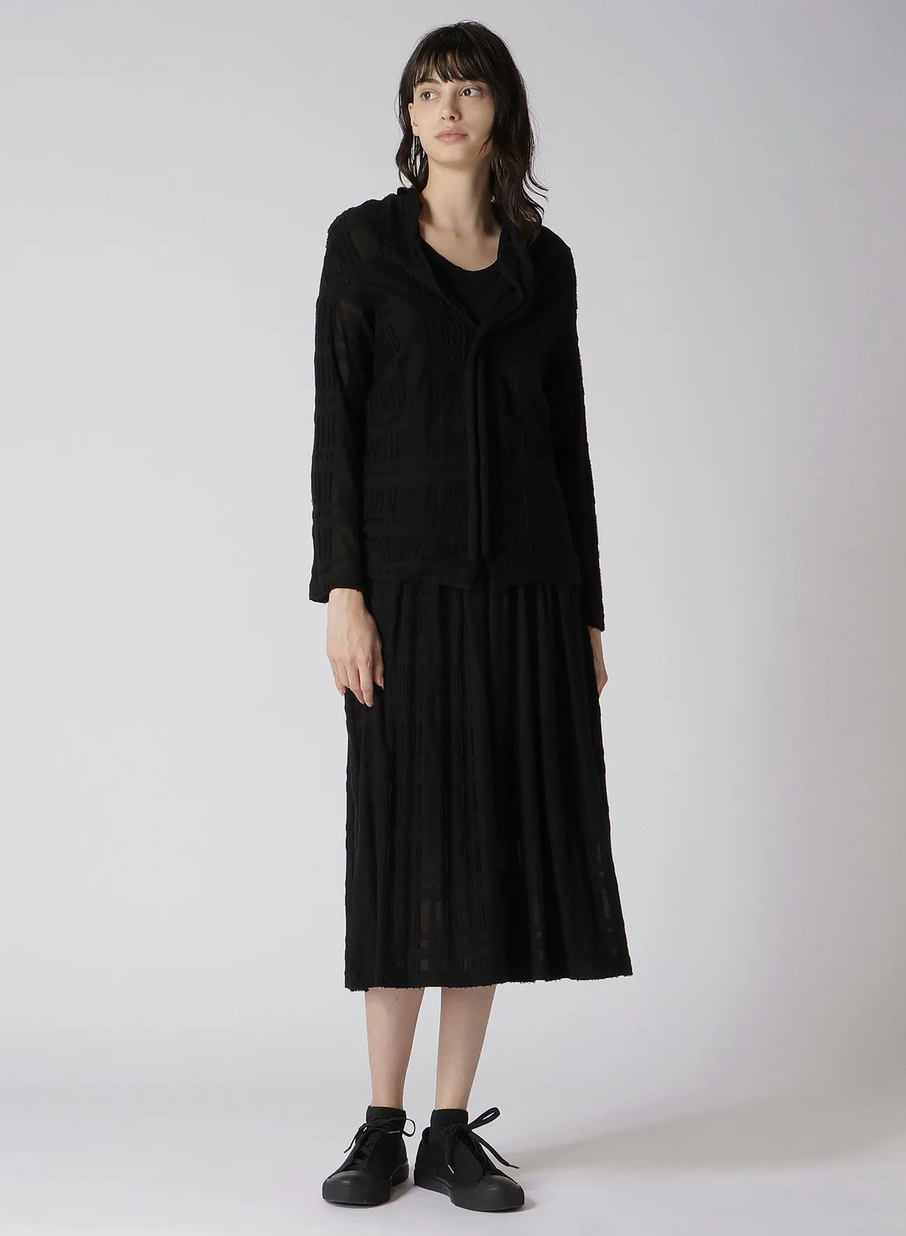 INTARSIA PLAID JQ CARDIGAN sold by Yohji Yamamoto product image thumbnail 3