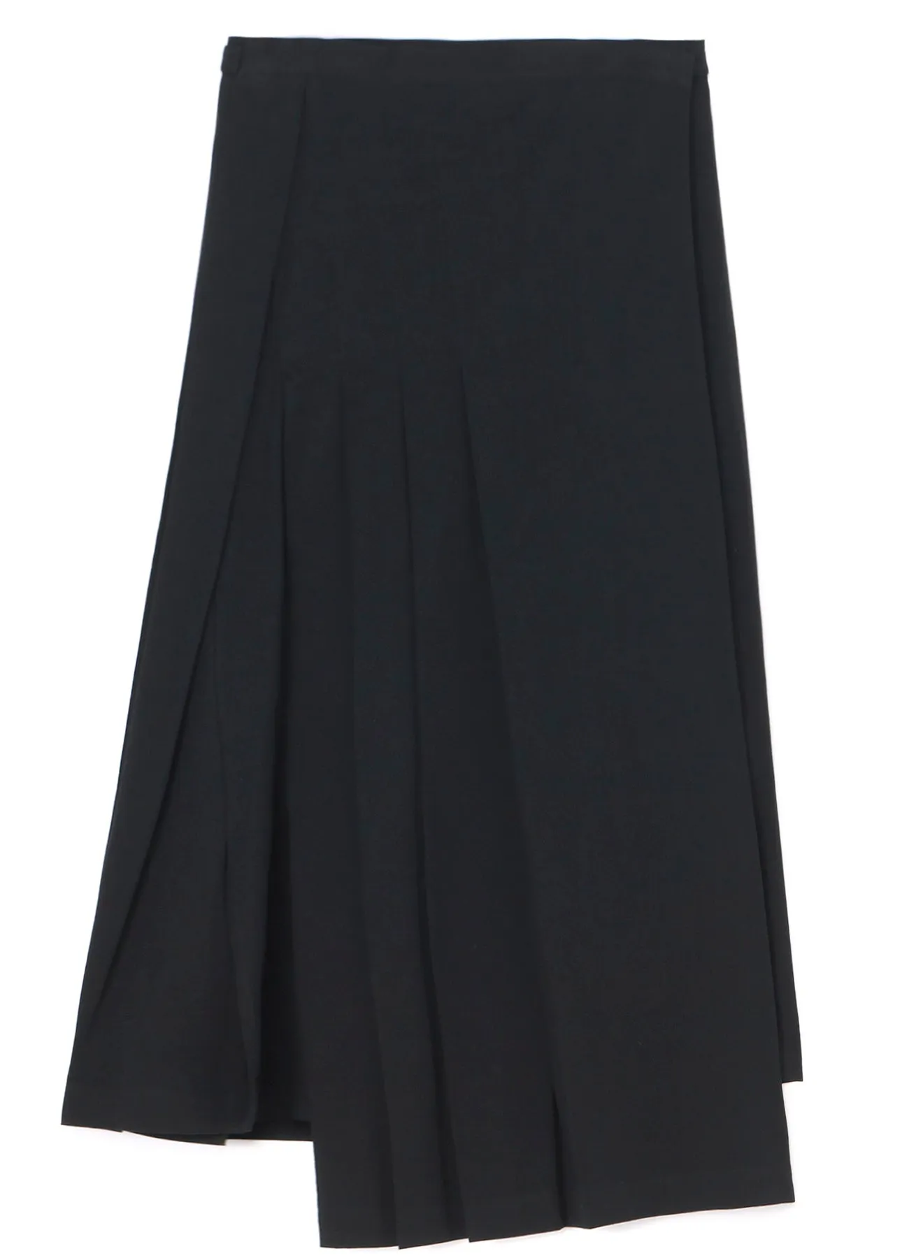 COTTON TWILL R PLEATED WRAP SKIRT sold by Yohji Yamamoto product image thumbnail 2