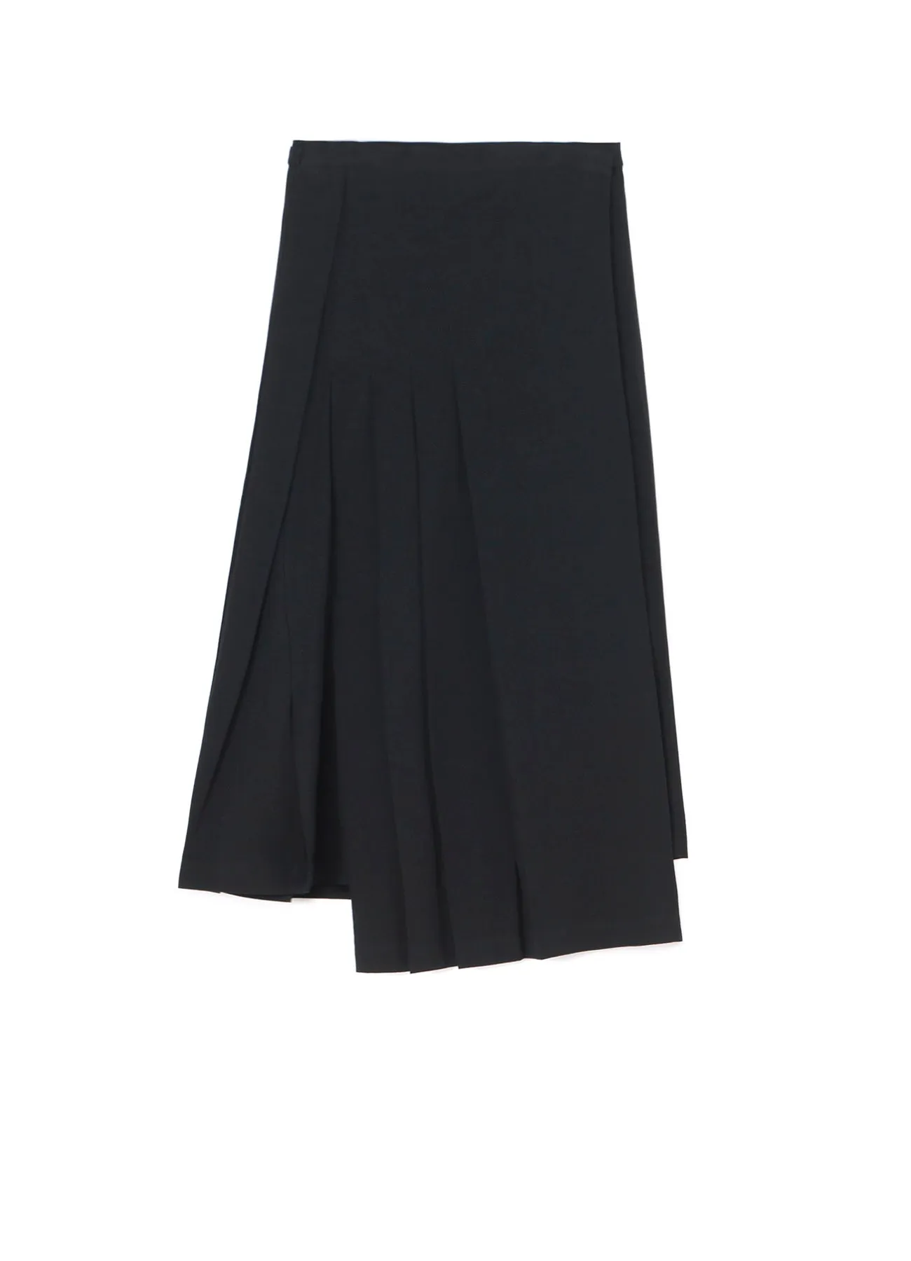 COTTON TWILL R PLEATED WRAP SKIRT sold by Yohji Yamamoto