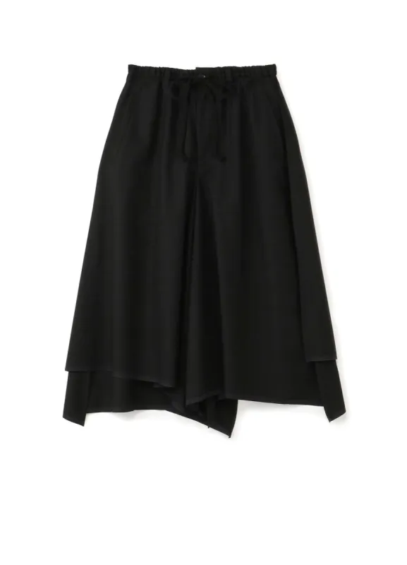 WOOL/POLYESTER GABARDINE HYBRID SKIRT-PANTS sold by Yohji Yamamoto