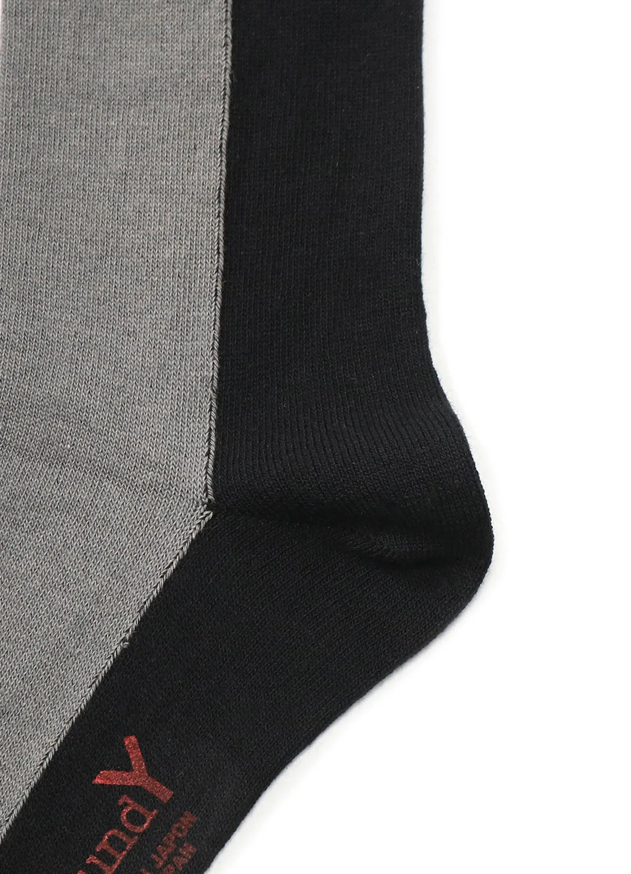 FRONT AND BACK TWO COLOR SOCKS sold by Yohji Yamamoto product image thumbnail 5