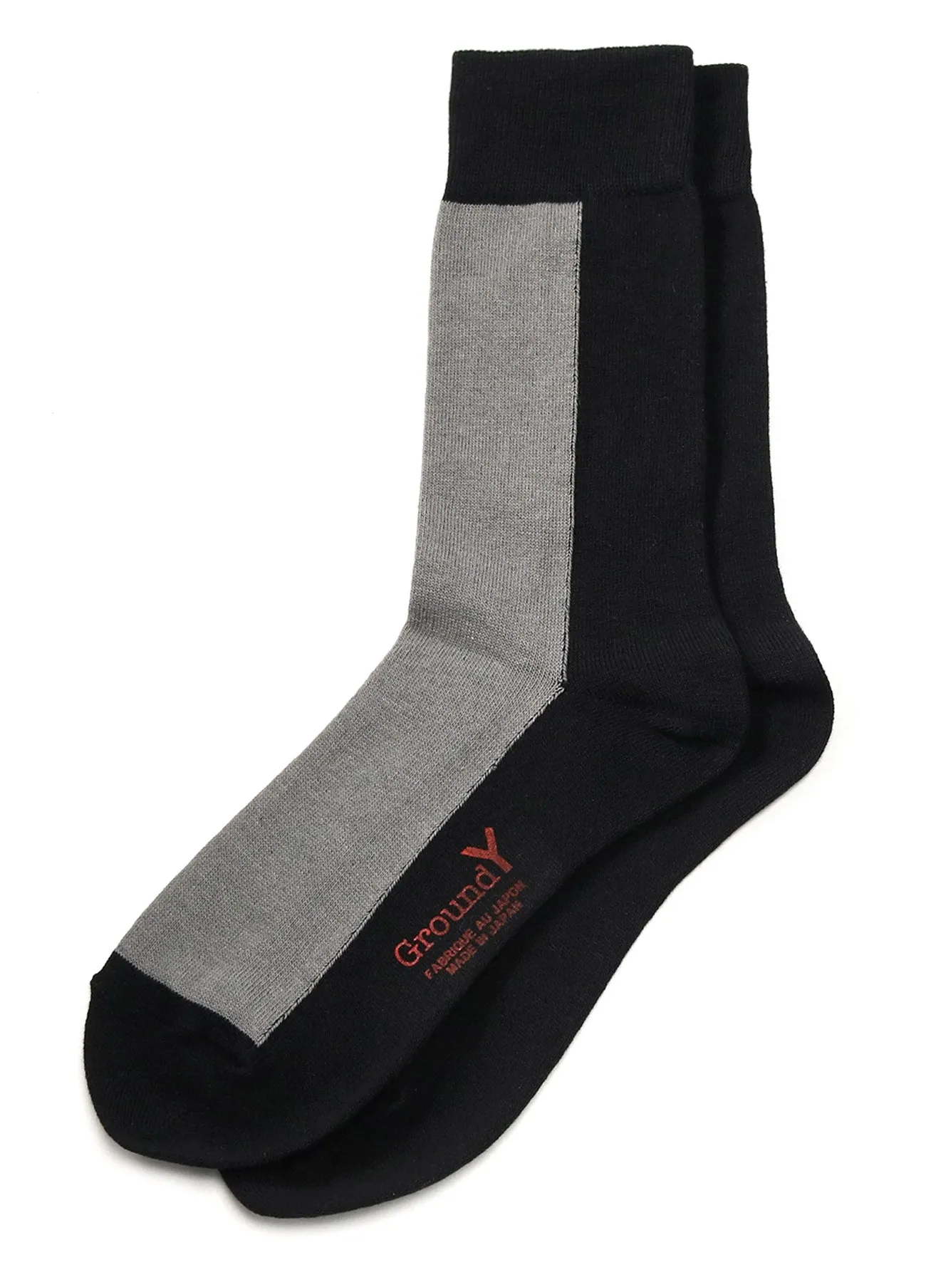 FRONT AND BACK TWO COLOR SOCKS sold by Yohji Yamamoto product image thumbnail 2