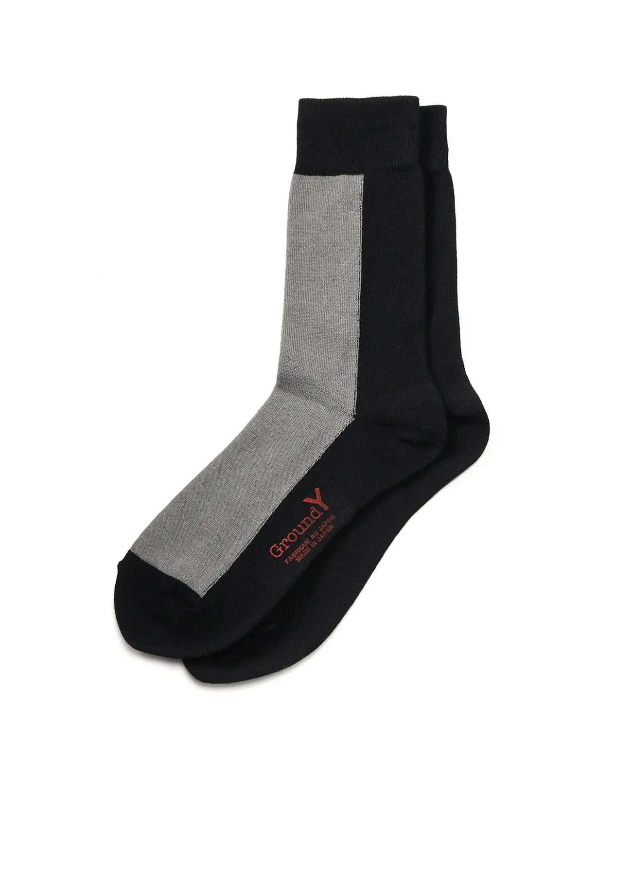 FRONT AND BACK TWO COLOR SOCKS sold by Yohji Yamamoto