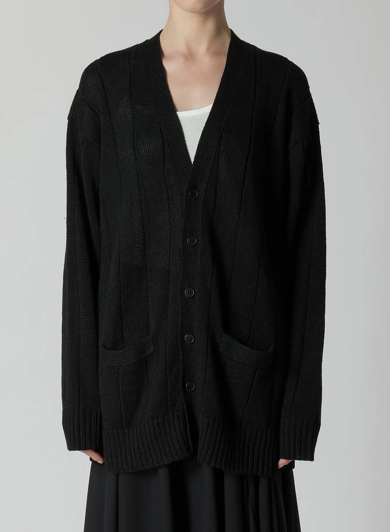 LINEN ROAD2/24 R-5G CARDIGAN sold by Yohji Yamamoto product image thumbnail 2