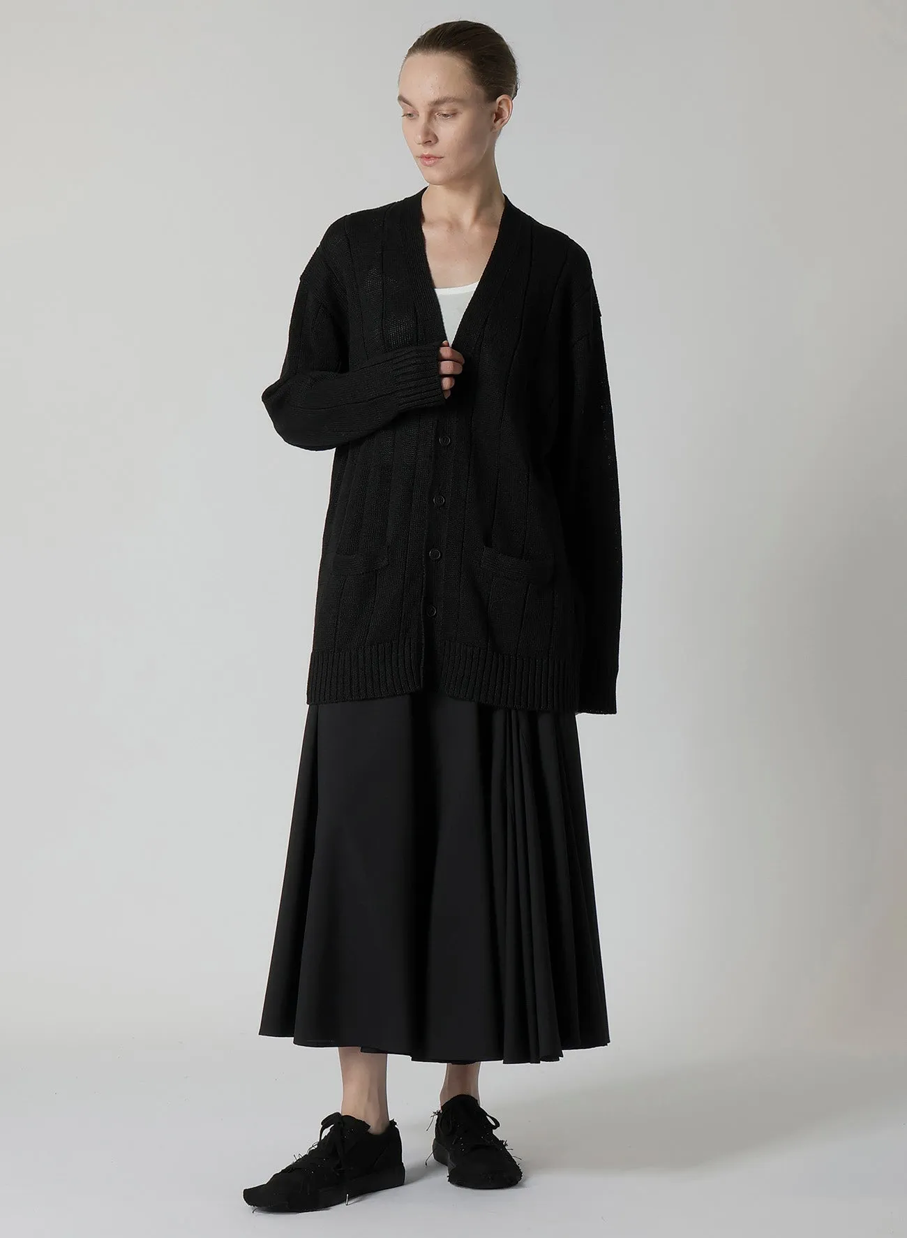 LINEN ROAD2/24 R-5G CARDIGAN sold by Yohji Yamamoto product image thumbnail 3