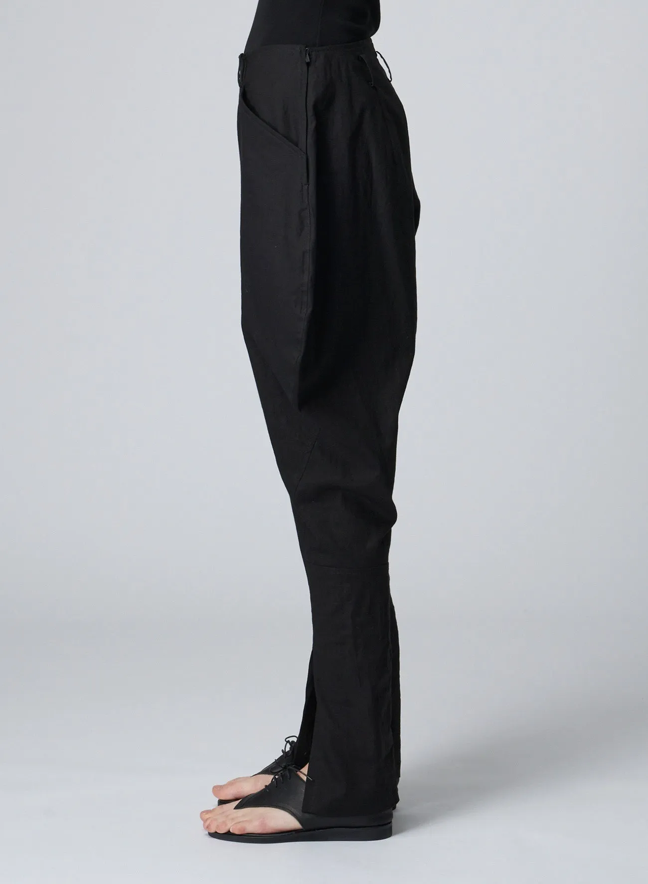 C/Li SHEETING GUSSET WIDE RIDING P sold by Yohji Yamamoto product image thumbnail 4