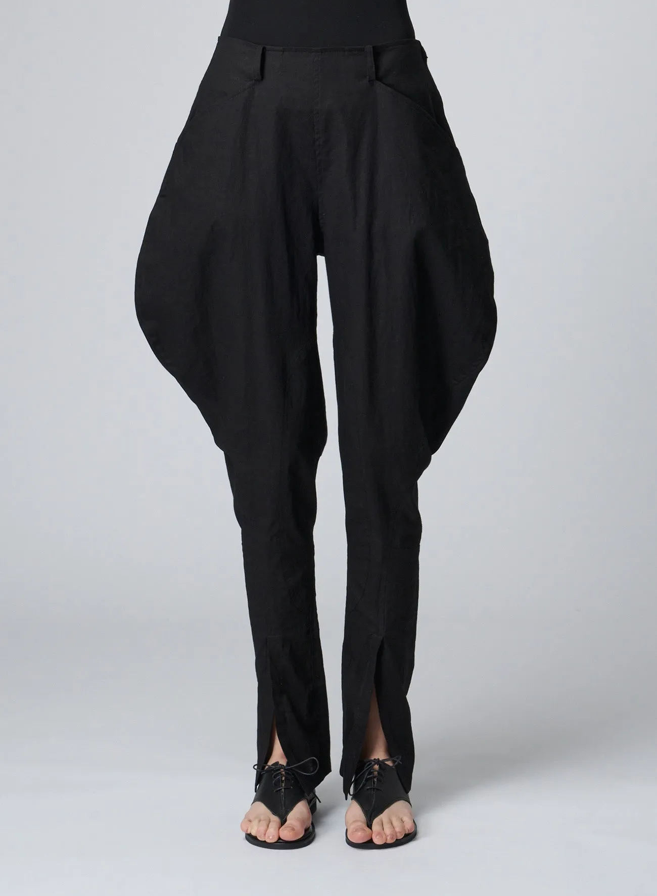 C/Li SHEETING GUSSET WIDE RIDING P sold by Yohji Yamamoto product image thumbnail 2