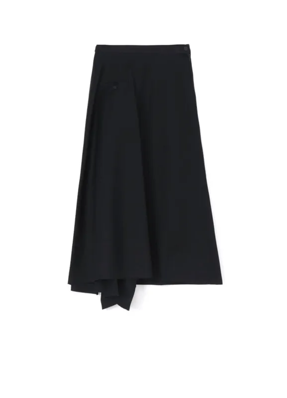 KATSURAGI PIPING POCKET UNBALANCE SKIRT sold by Yohji Yamamoto
