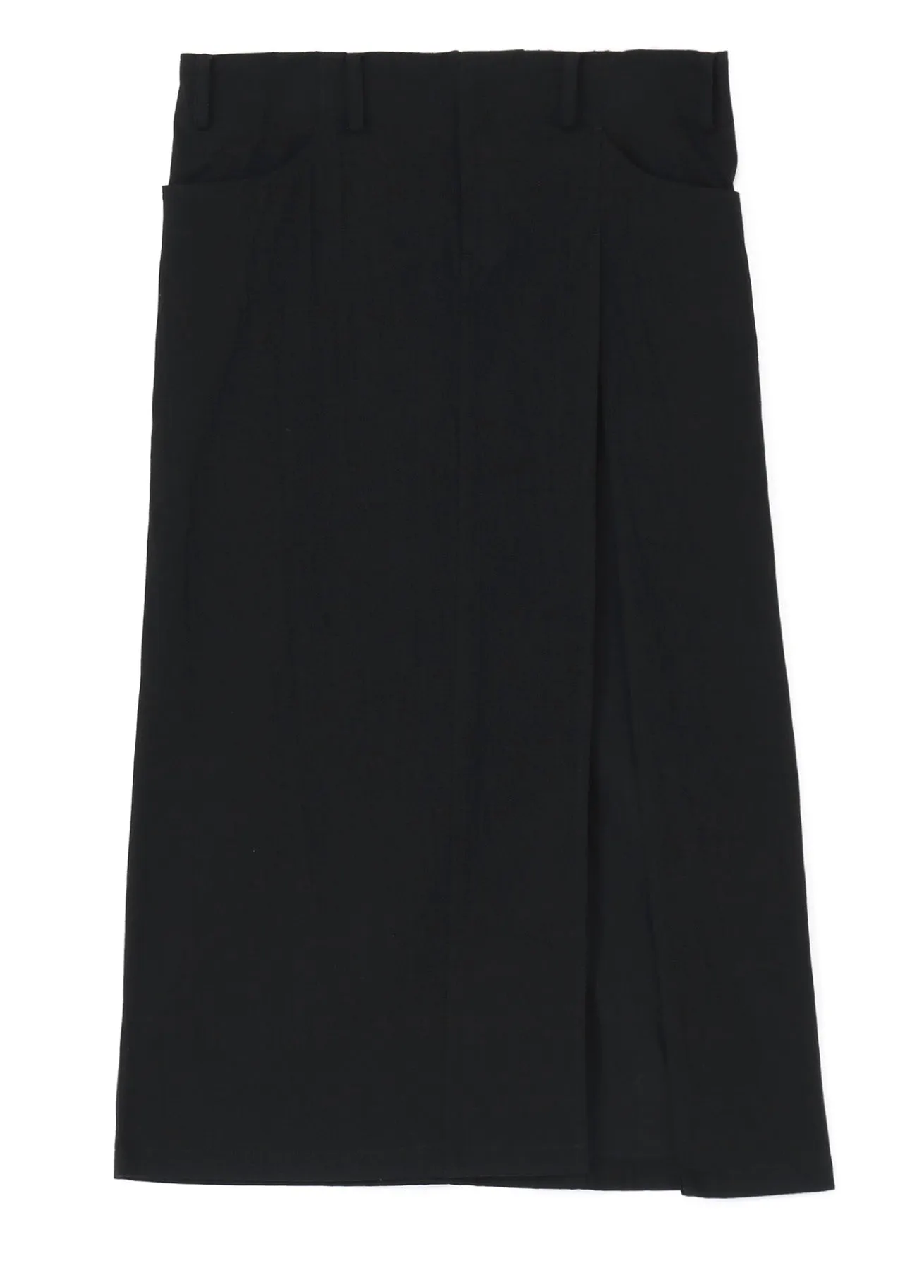 7.6OZ UNEVEN YARN DENIM L SLIT SLIM FIT SKIRT sold by Yohji Yamamoto product image thumbnail 3