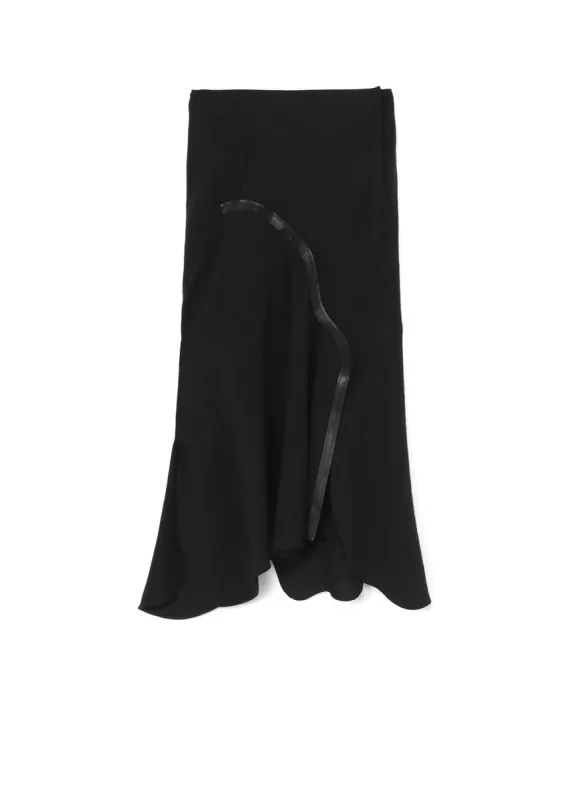 UNTWISTING LINEN CC BIAS CURVE CUT SKIRT sold by Yohji Yamamoto