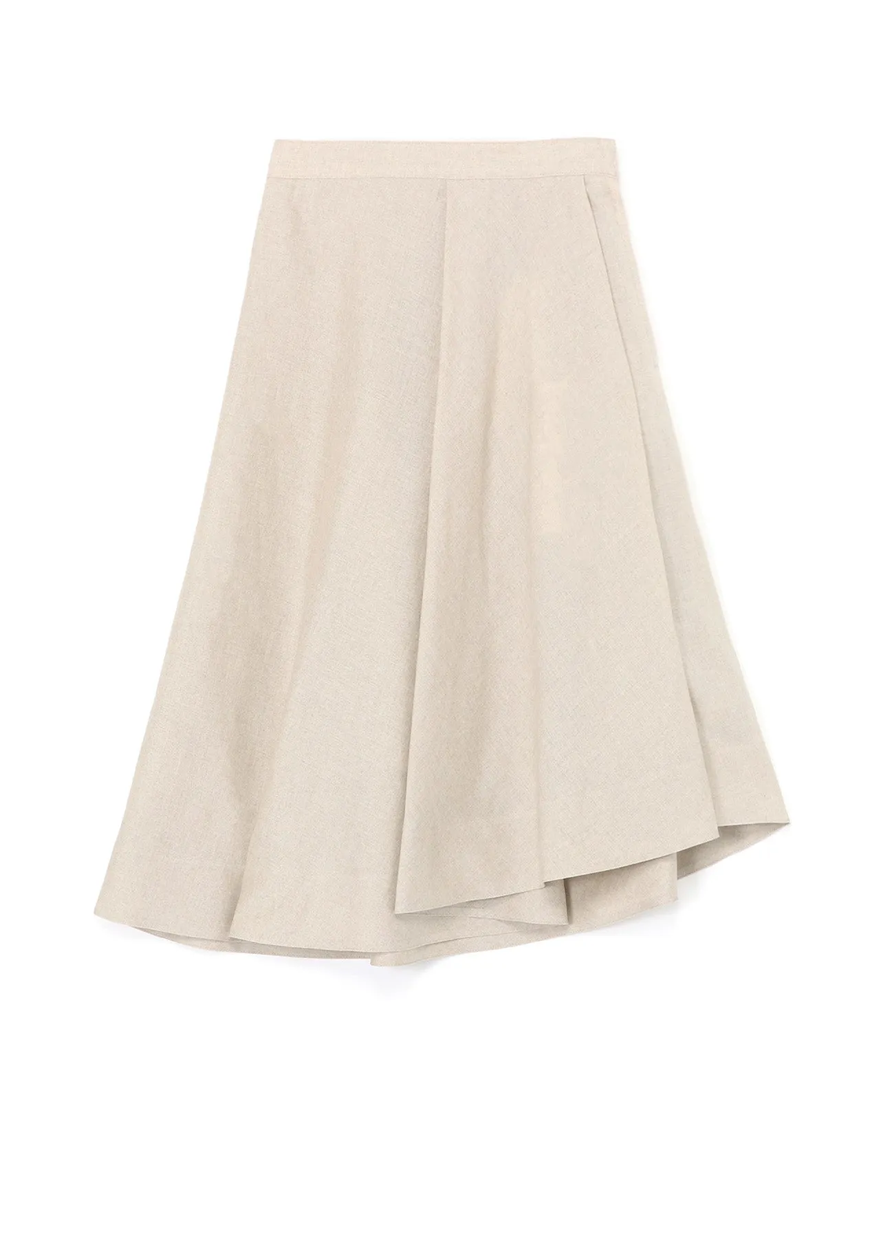 LINEN SKIRT WITH BOX PLEATS sold by Yohji Yamamoto
