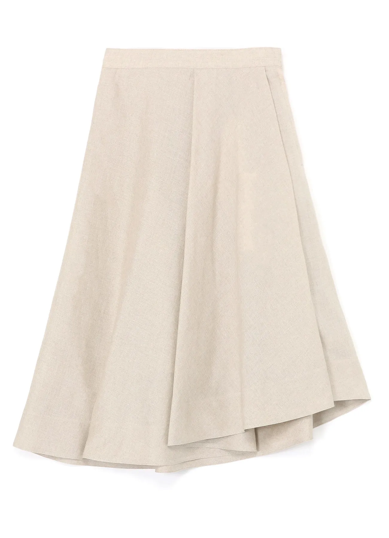 LINEN SKIRT WITH BOX PLEATS sold by Yohji Yamamoto product image thumbnail 2