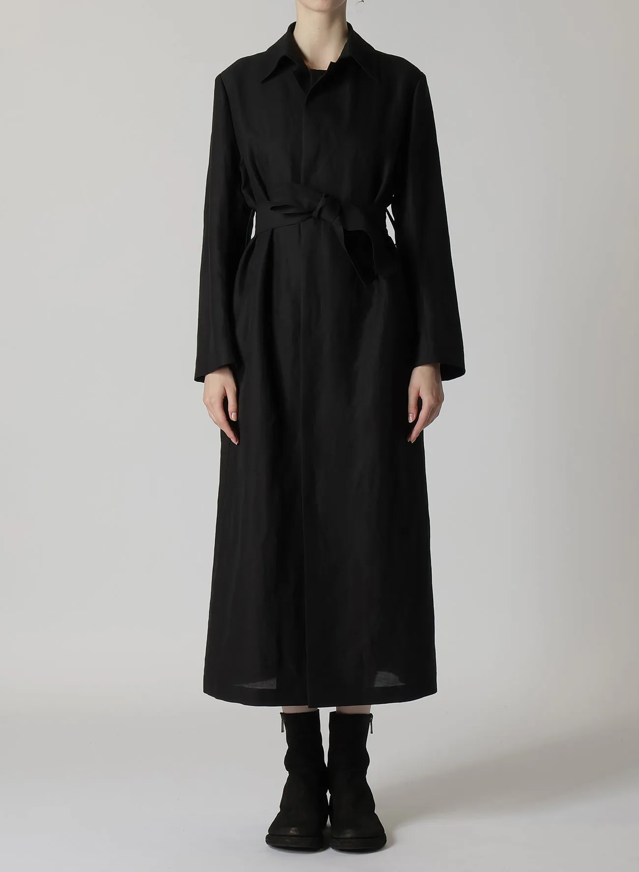 C/Li GABARDINE R-DOUBLE PLACKET COAT sold by Yohji Yamamoto product image thumbnail 2