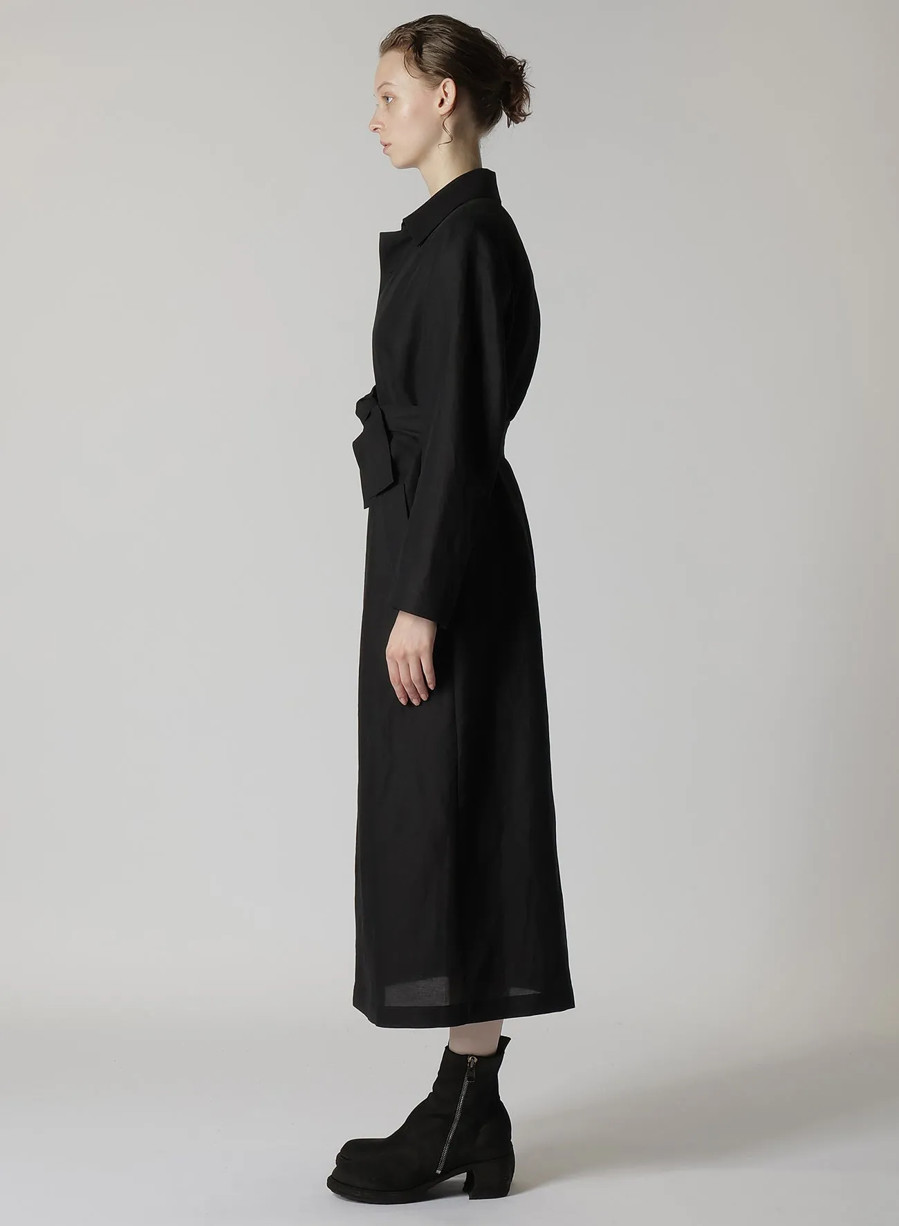 C/Li GABARDINE R-DOUBLE PLACKET COAT sold by Yohji Yamamoto product image thumbnail 4