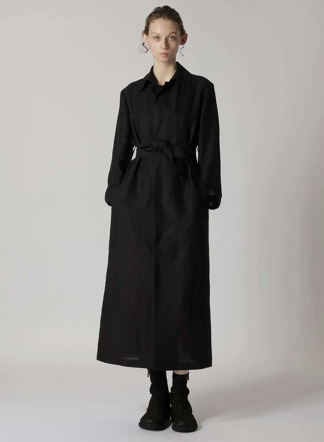 C/Li GABARDINE R-DOUBLE PLACKET COAT sold by Yohji Yamamoto product image thumbnail 3
