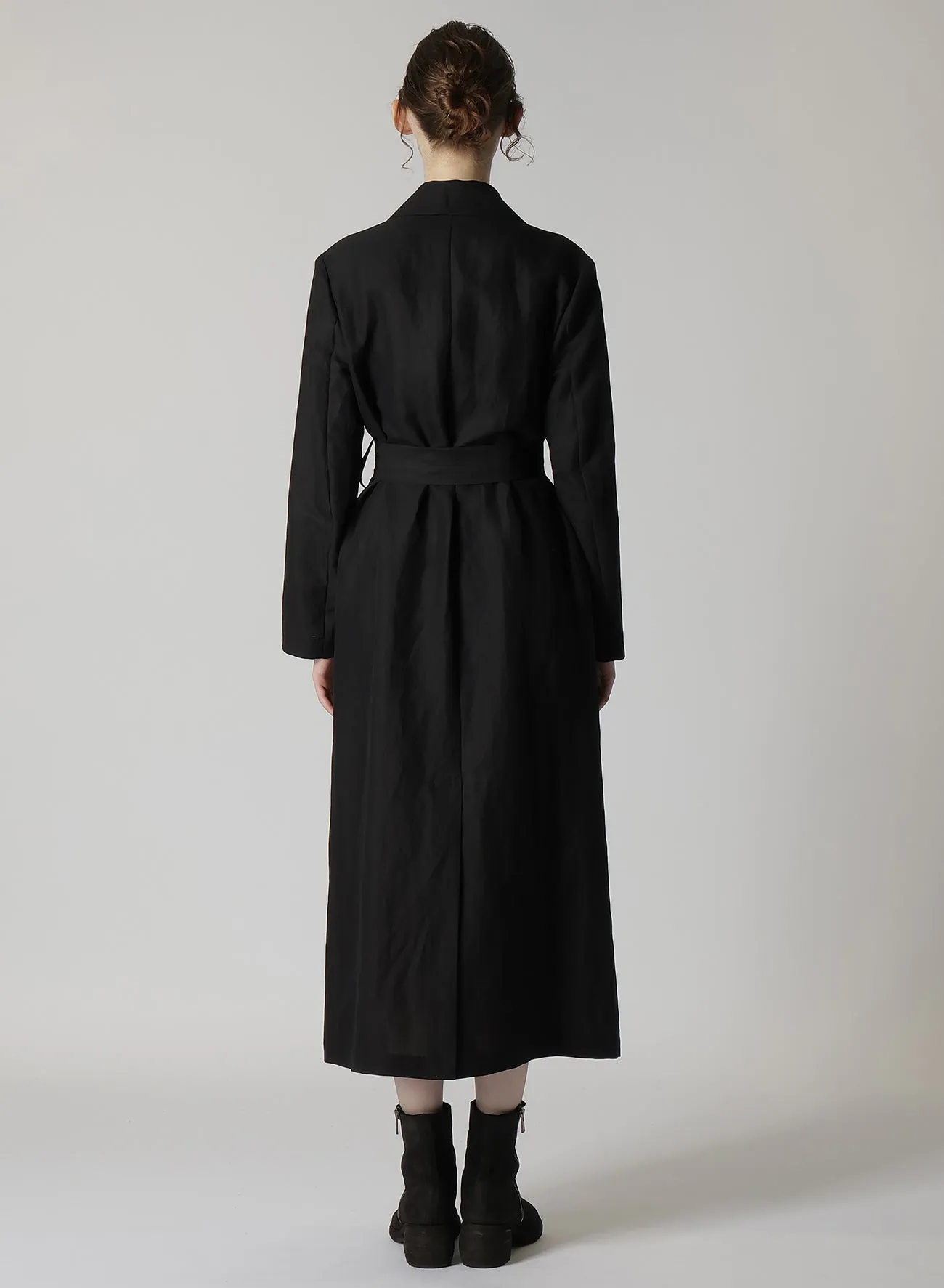 C/Li GABARDINE R-DOUBLE PLACKET COAT sold by Yohji Yamamoto product image thumbnail 5