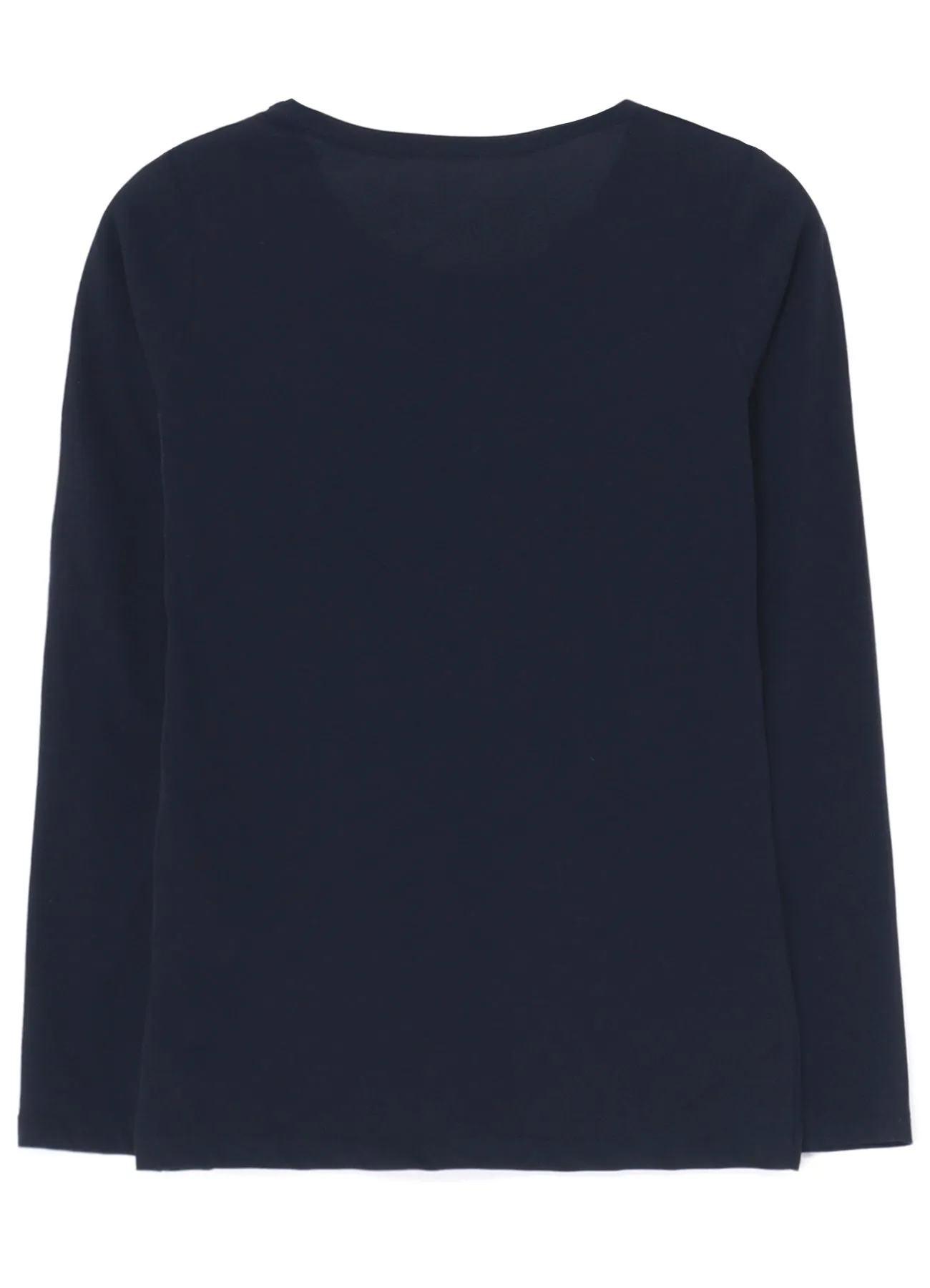 80/-HIGH GAUGE SINGEL JERSEY LONG SLV ROUND NECK T sold by Yohji Yamamoto product image thumbnail 3