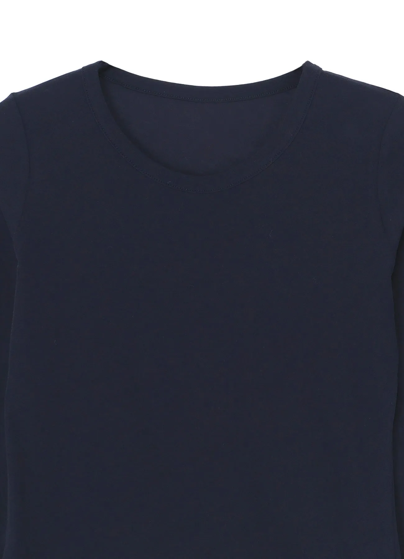 80/-HIGH GAUGE SINGEL JERSEY LONG SLV ROUND NECK T sold by Yohji Yamamoto product image thumbnail 4