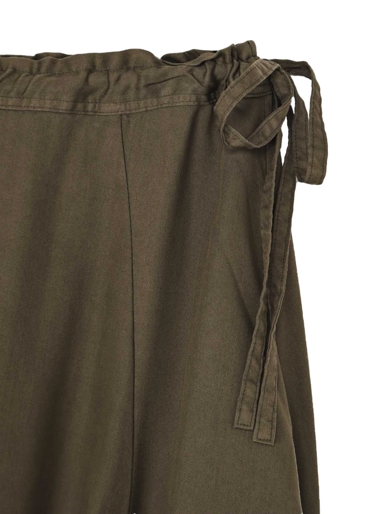 TENCEL PIGMENT DYEING DRAPED GATHED DETAIL SKIRT sold by Yohji Yamamoto product image thumbnail 4