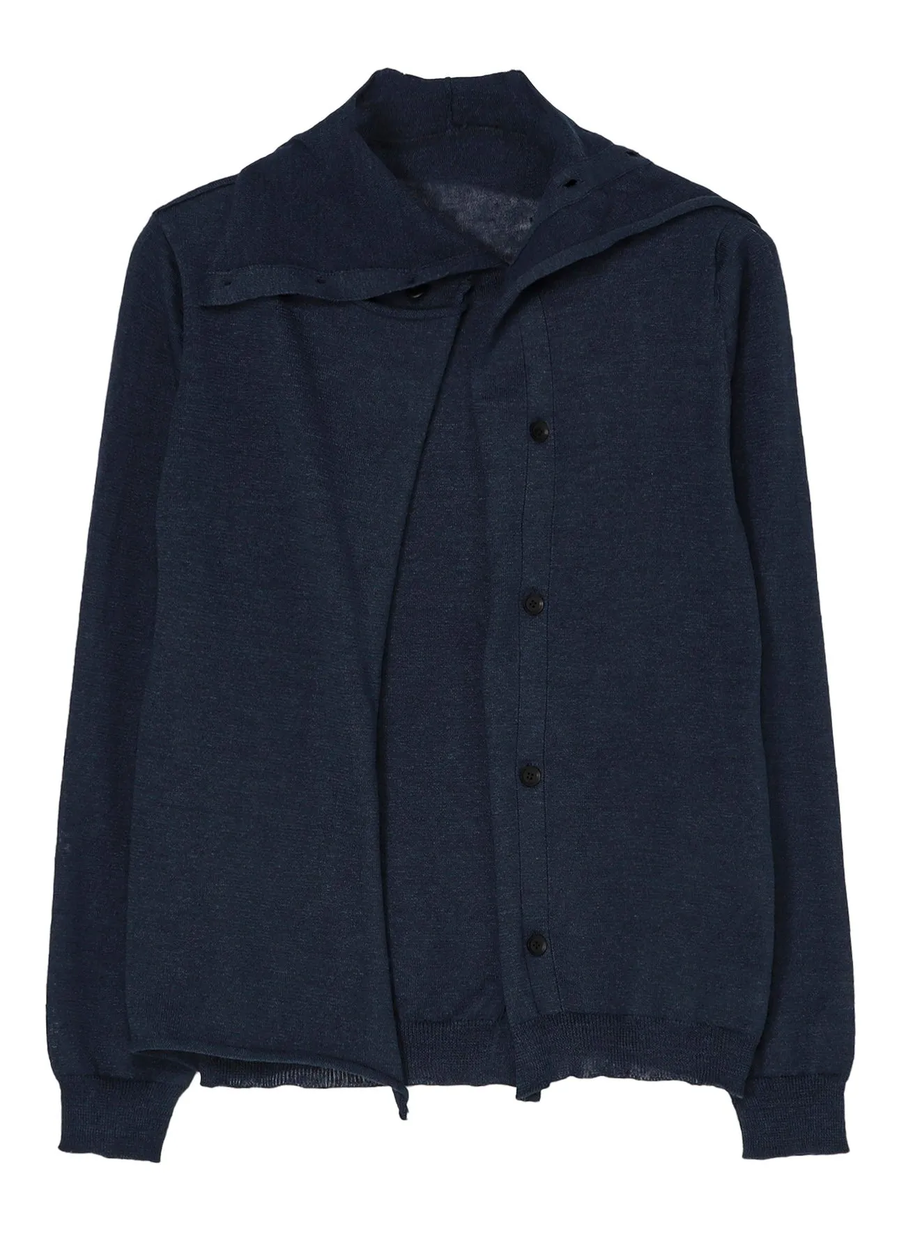 PLAIN STITCH HIGH NECK CARDIGAN sold by Yohji Yamamoto product image thumbnail 2