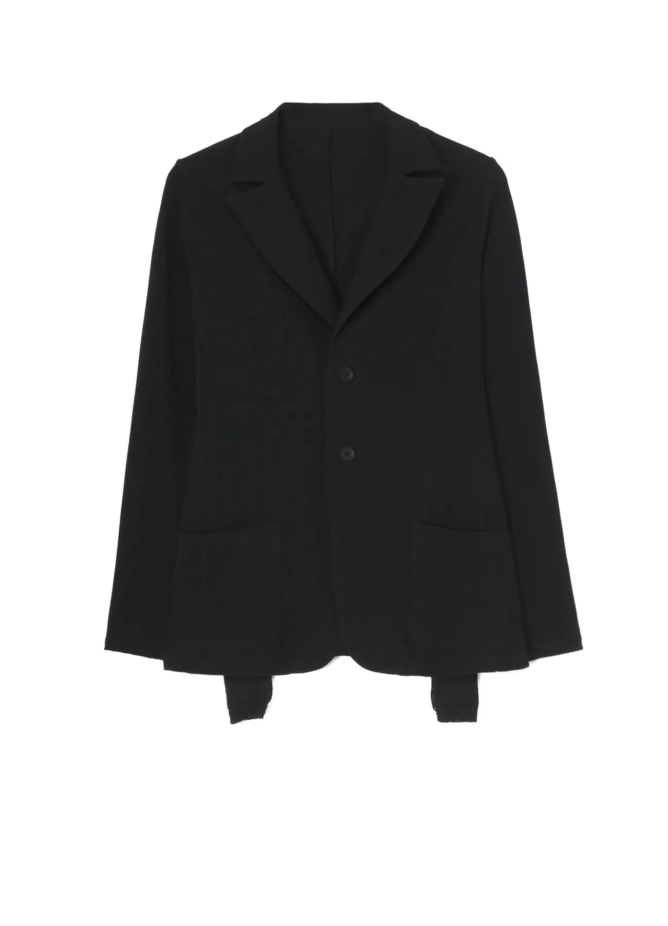FRESCA 20 FINE JERSEY SIDE KNIT DETAIL JACKET sold by Yohji Yamamoto