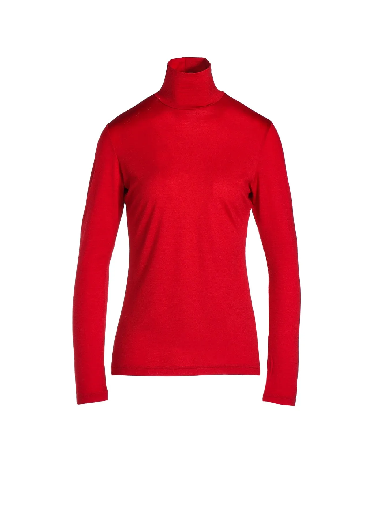 WOOL SINGLE JERSEY TURTLE NECK LONG SLV PO sold by Yohji Yamamoto