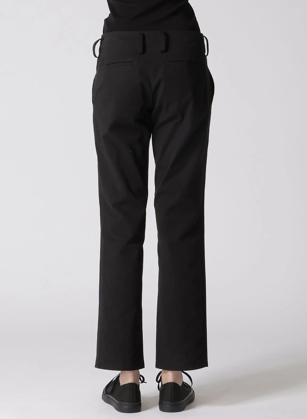 30/-COTTON TWILL LOW-RISE STRAIGHT FIT PANTS sold by Yohji Yamamoto product image thumbnail 5