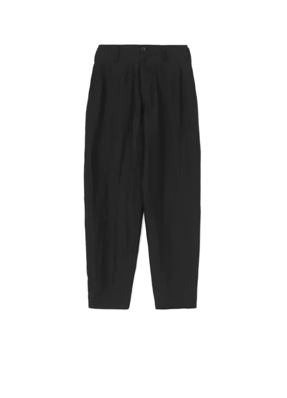 HIGH TWISTED GABARDINE LOW-RISE BASIC PANTS sold by Yohji Yamamoto