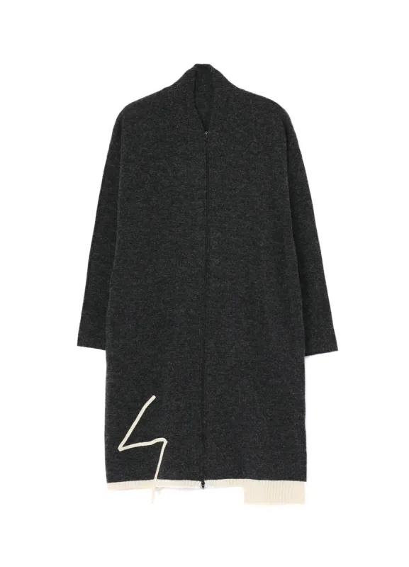 7G LONG CARDIGAN KNIT made by Yohji Yamamoto