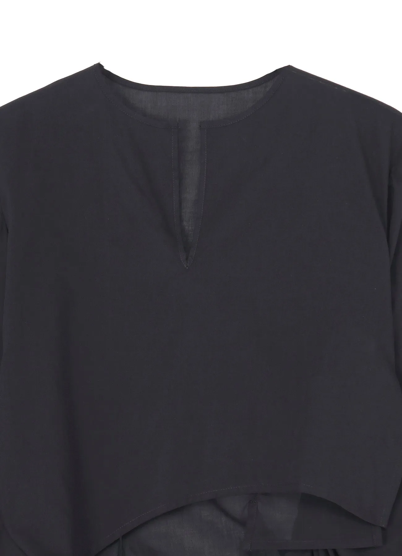 COTTON LAWN ASM SWALLOWTAIL GATHER DETAIL BLOUSE sold by Yohji Yamamoto product image thumbnail 4