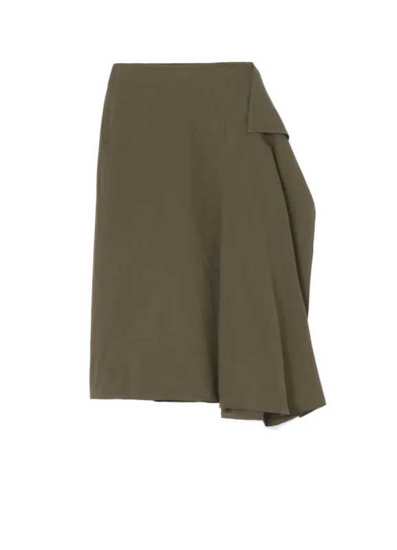 30/-COTTON TWILL DRAPE DETAIL SKIRT PANTS sold by Yohji Yamamoto