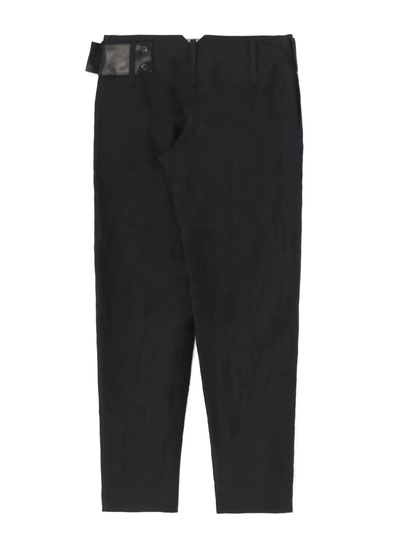 HIGH TWISTED GABARDINE LOW-RISE BELTED PANTS sold by Yohji Yamamoto product image thumbnail 4