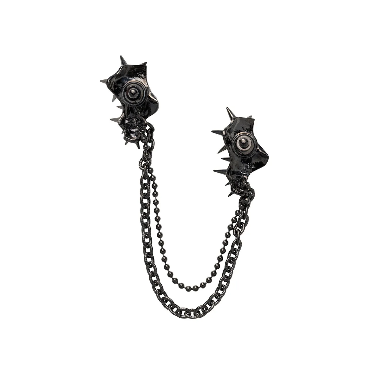 BRASS GUNMETAL SPIKE NOIR BROOCH sold by Yohji Yamamoto product image thumbnail 4