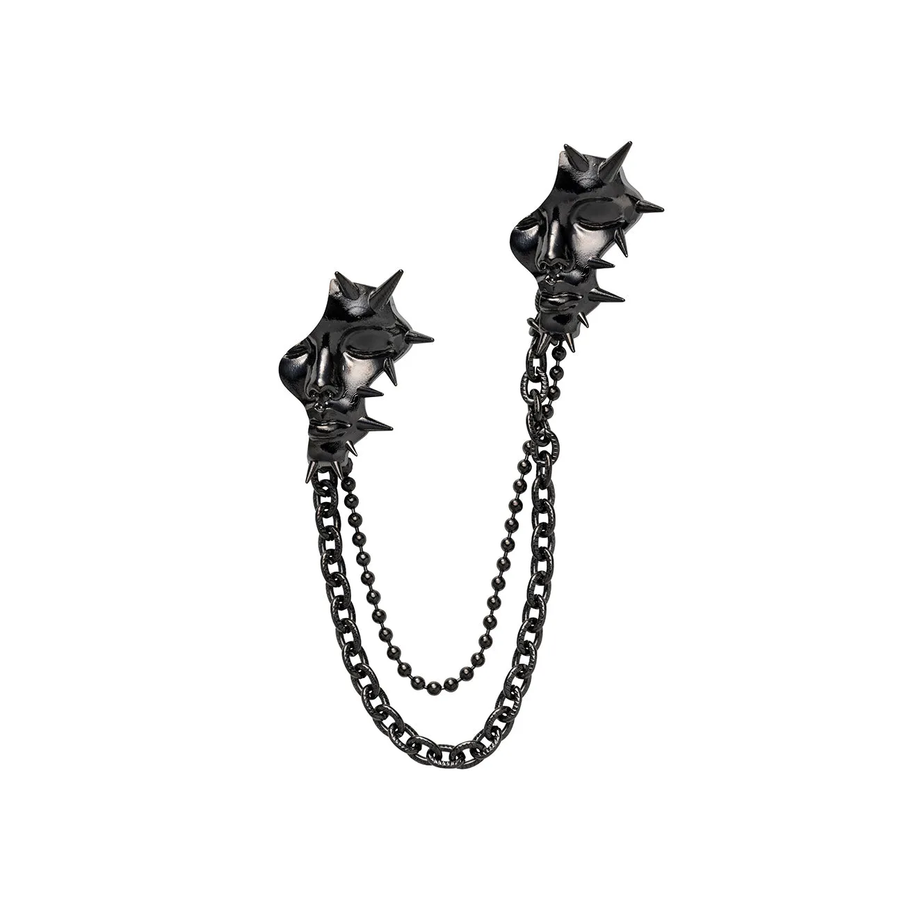 BRASS GUNMETAL SPIKE NOIR BROOCH sold by Yohji Yamamoto product image thumbnail 3