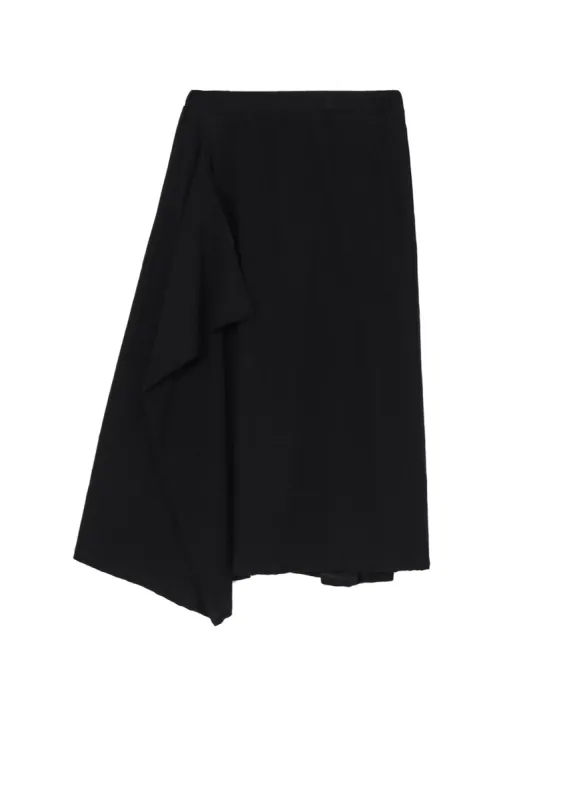 40/-HIGH TWISTED SINGLE JERSEY DRAPED POCKET SKIRT sold by Yohji Yamamoto