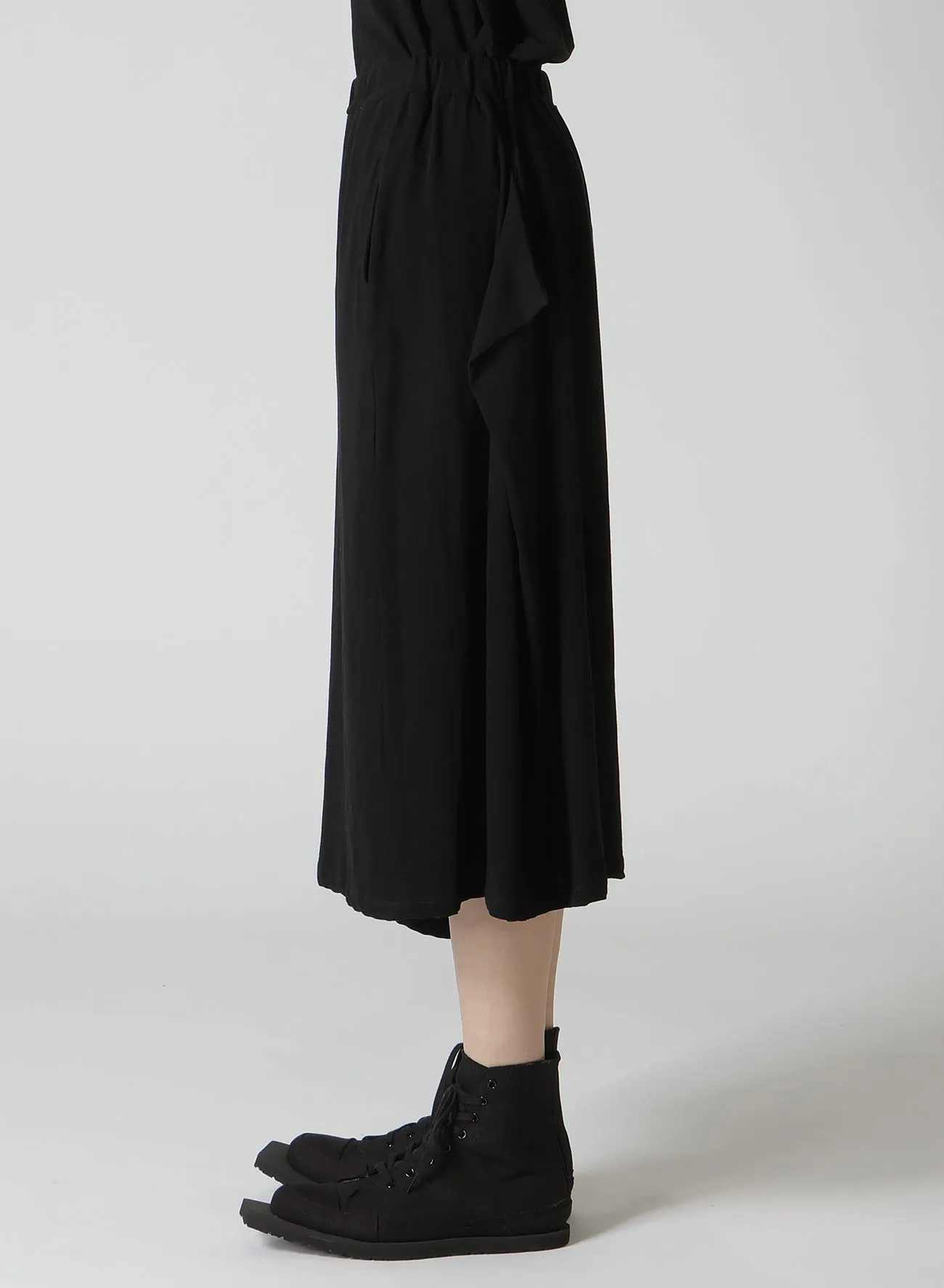 40/-HIGH TWISTED SINGLE JERSEY DRAPED POCKET SKIRT sold by Yohji Yamamoto product image thumbnail 5
