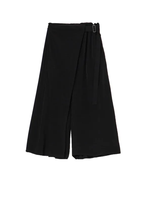 TA/PE CREPE DE CHINE R WRAP SKIRT PANTS A sold by Yohji Yamamoto