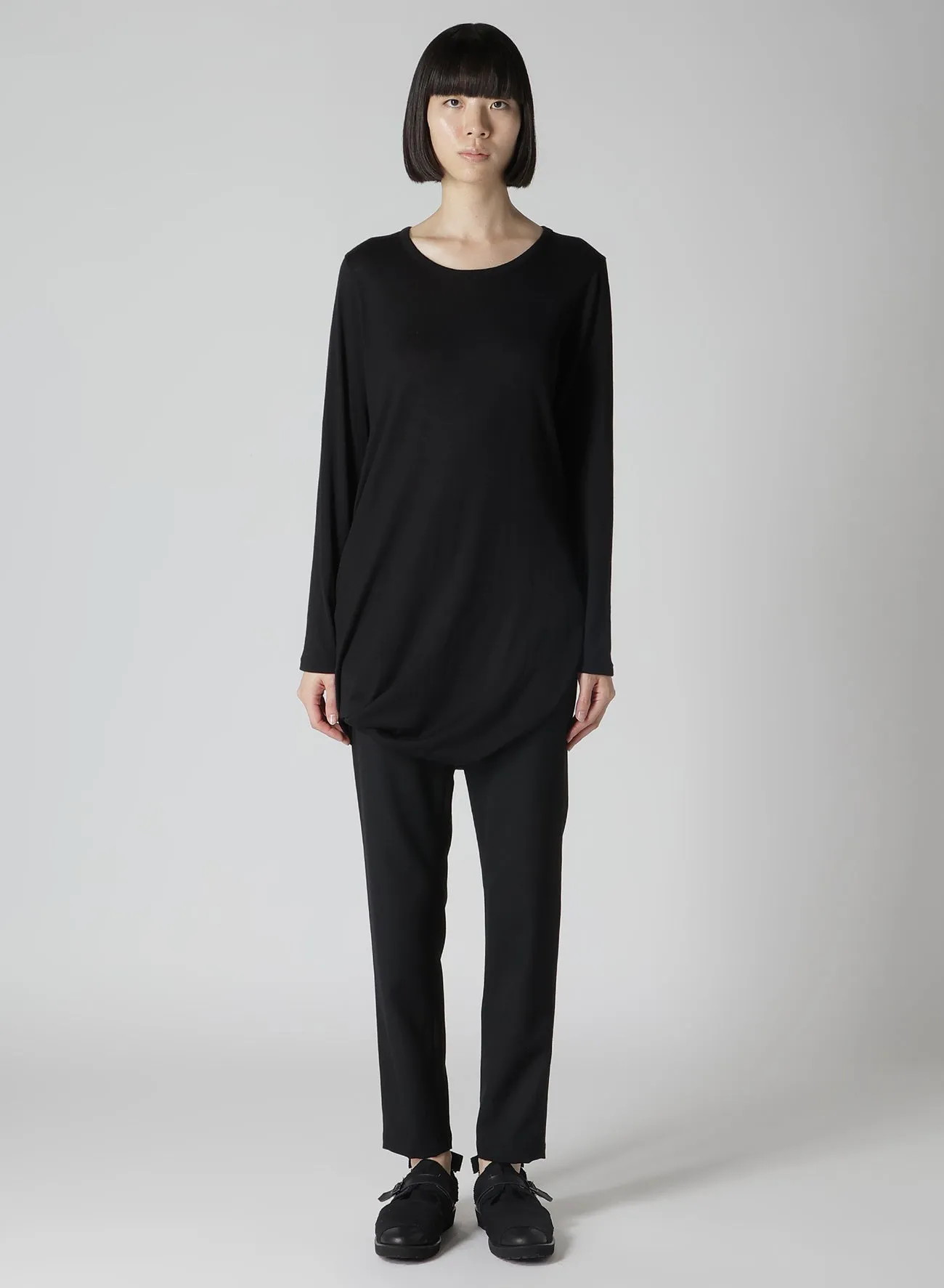 56/2 GUAZE SINGLE JERSEY TWISTED LONG SLV T sold by Yohji Yamamoto product image thumbnail 3