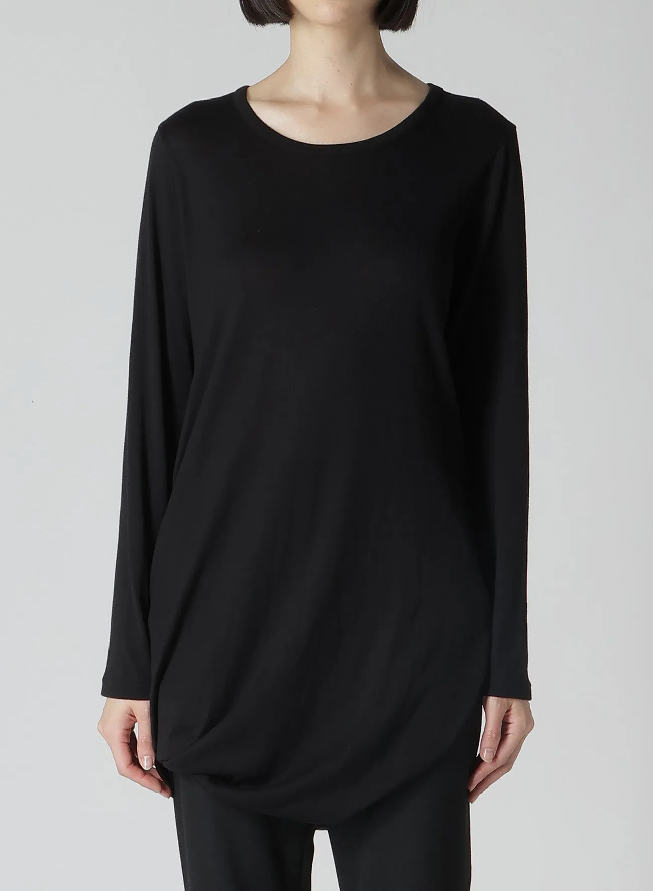 56/2 GUAZE SINGLE JERSEY TWISTED LONG SLV T sold by Yohji Yamamoto product image thumbnail 2