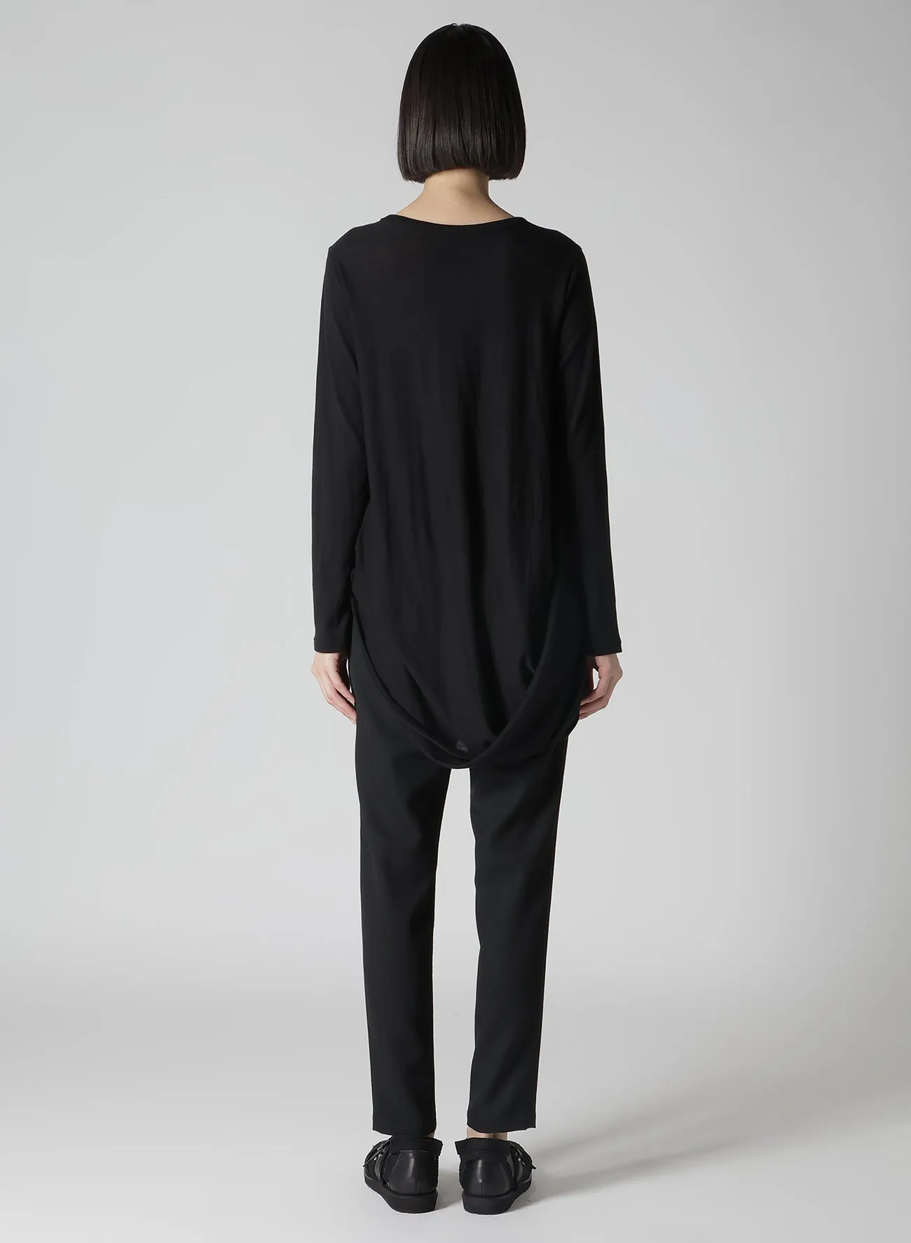 56/2 GUAZE SINGLE JERSEY TWISTED LONG SLV T sold by Yohji Yamamoto product image thumbnail 5