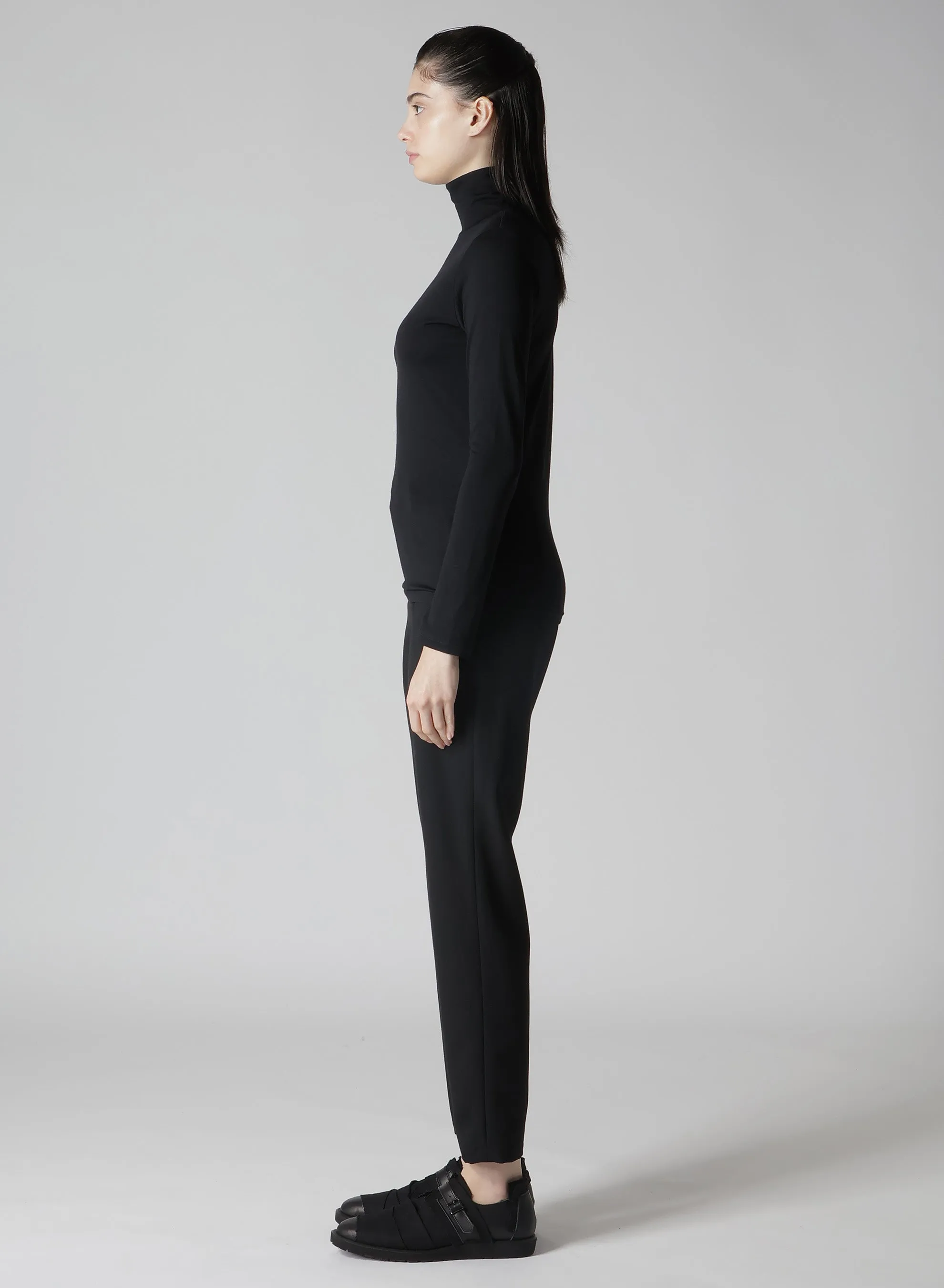 WOOL SINGLE JERSEY TURTLE NECK LONG SLV PO sold by Yohji Yamamoto product image thumbnail 4