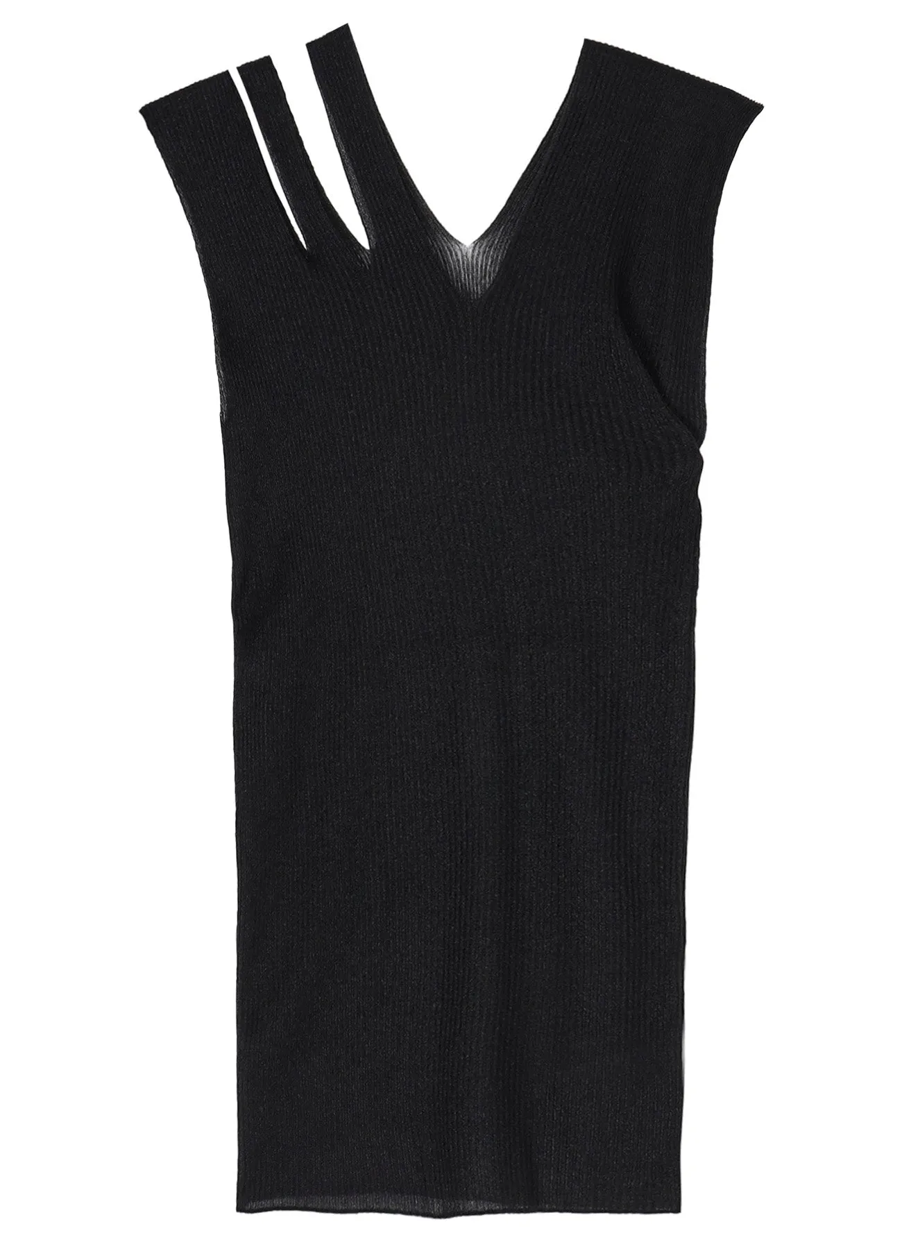 RIB collections SLEEVELESS TOP B sold by Yohji Yamamoto product image thumbnail 2