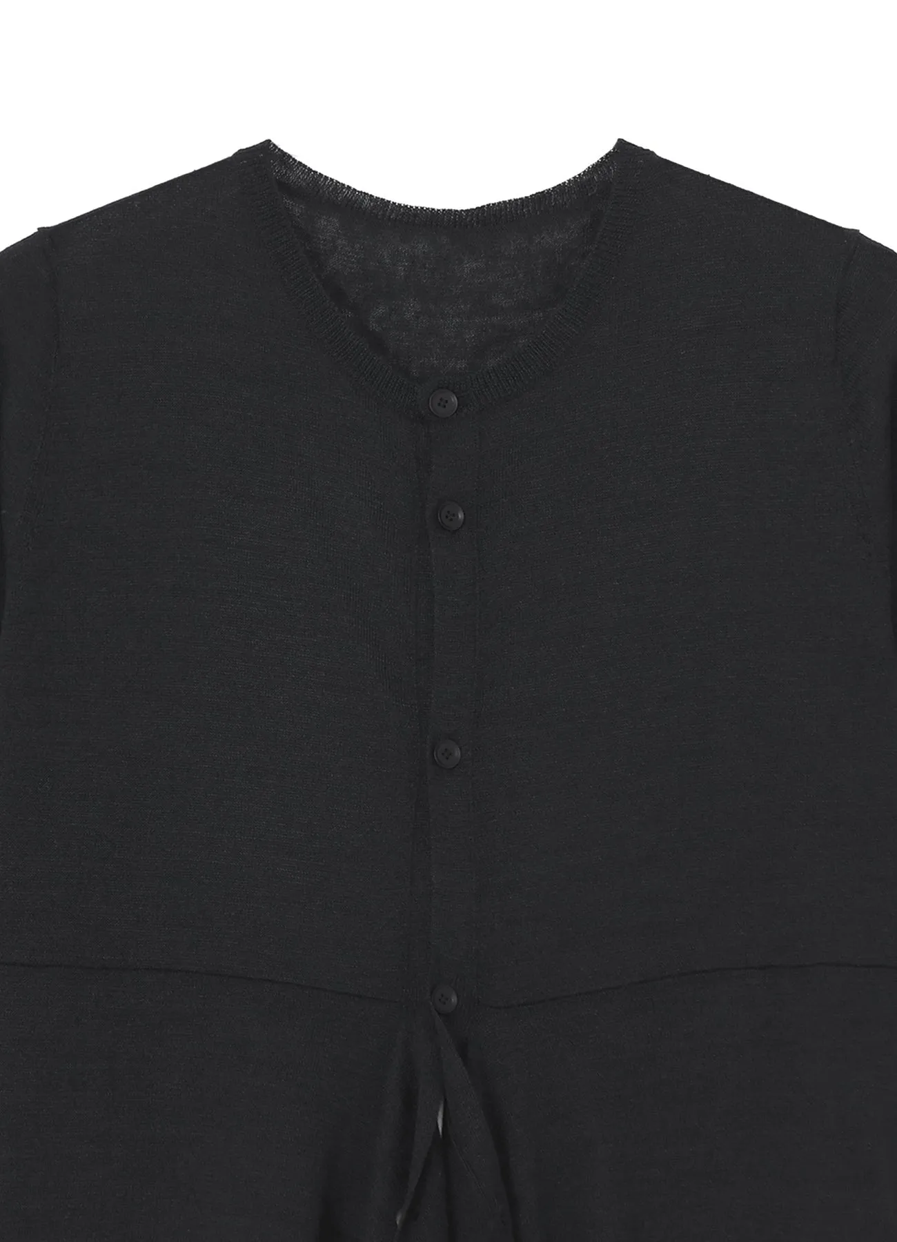 PLAIN STITCH FLARE LONG CARDIGAN sold by Yohji Yamamoto product image thumbnail 4