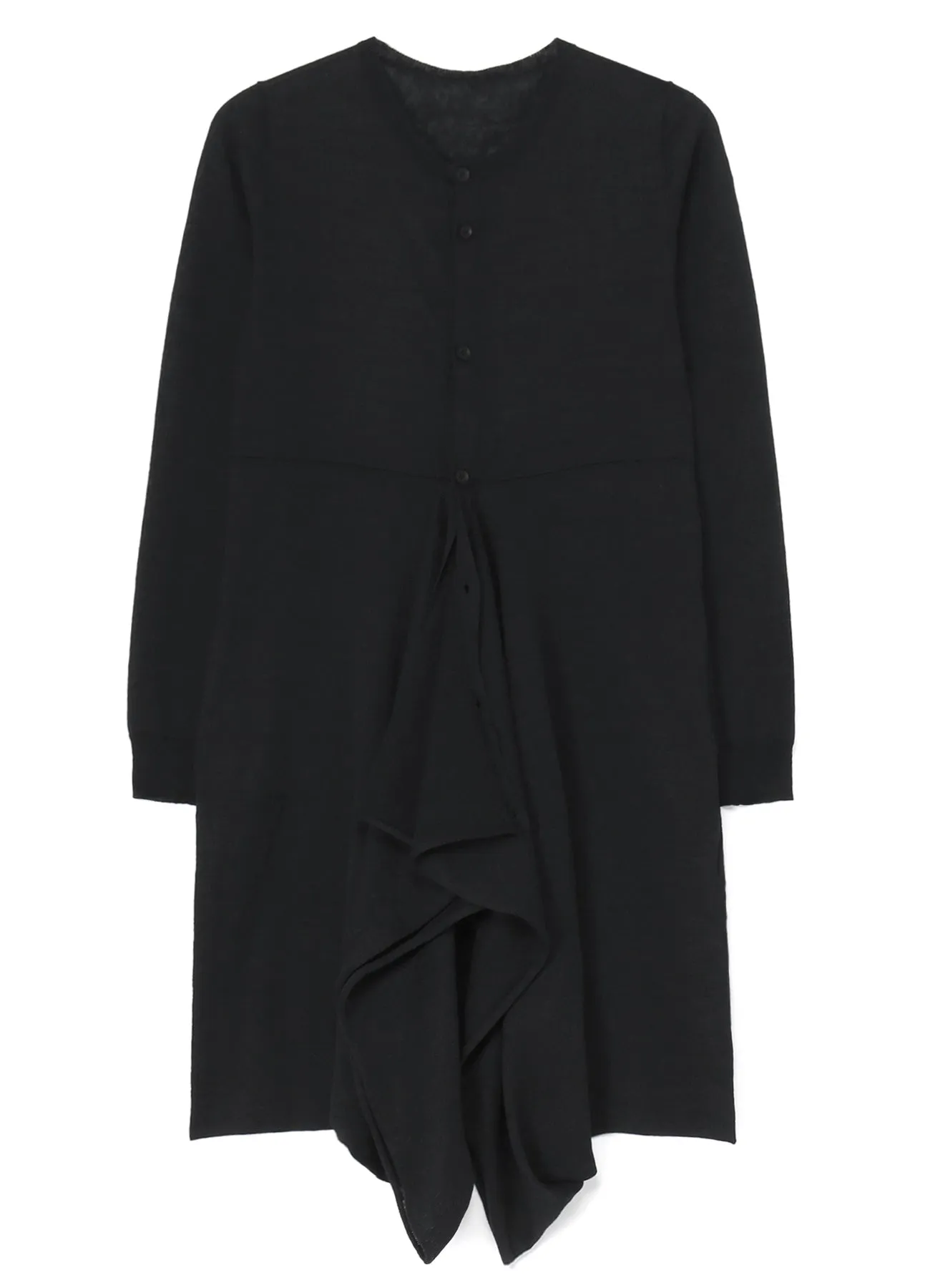 PLAIN STITCH FLARE LONG CARDIGAN sold by Yohji Yamamoto product image thumbnail 2