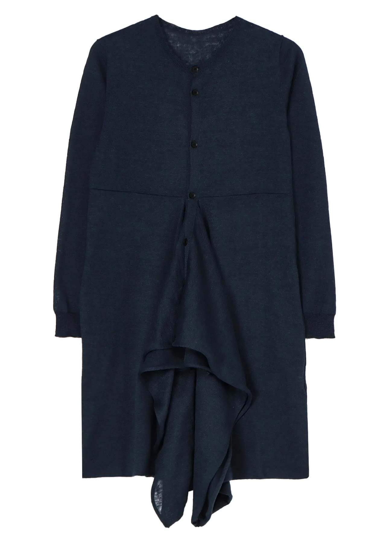 PLAIN STITCH FLARE LONG CARDIGAN sold by Yohji Yamamoto product image thumbnail 2