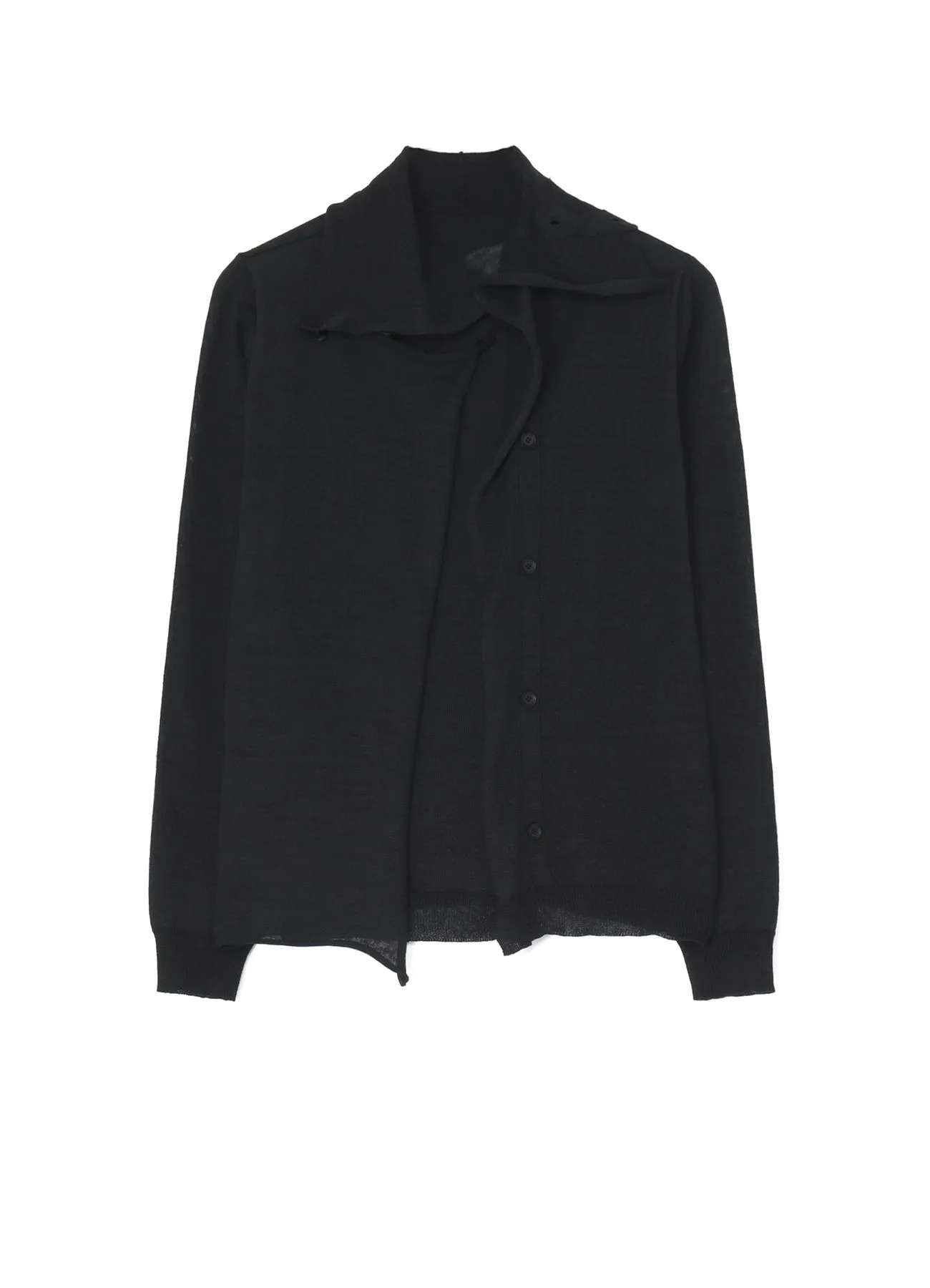 PLAIN STITCH HIGH NECK CARDIGAN sold by Yohji Yamamoto