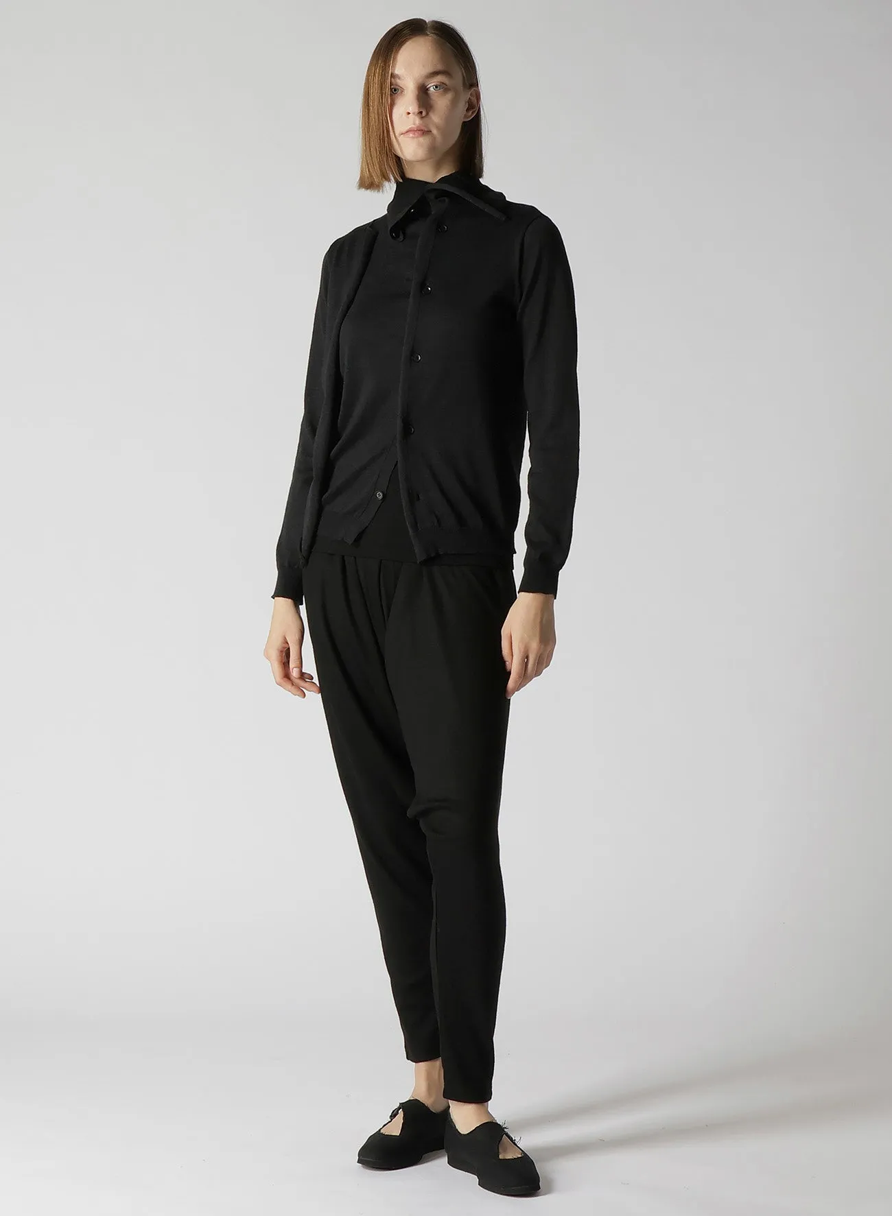 PLAIN STITCH HIGH NECK CARDIGAN sold by Yohji Yamamoto product image thumbnail 3