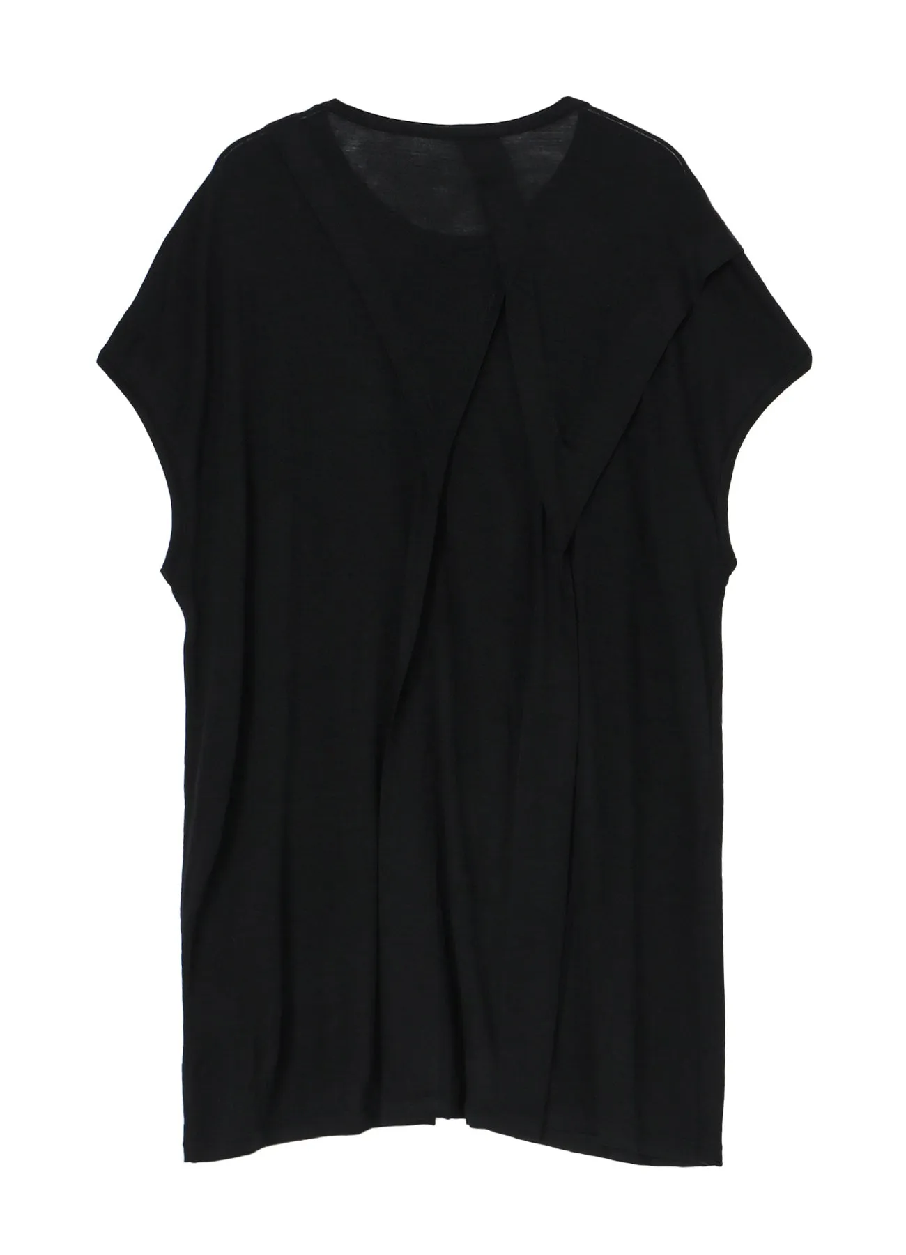 SOFT GAUZE SHORT SLV TUCK DETAIL DRESS sold by Yohji Yamamoto product image thumbnail 3
