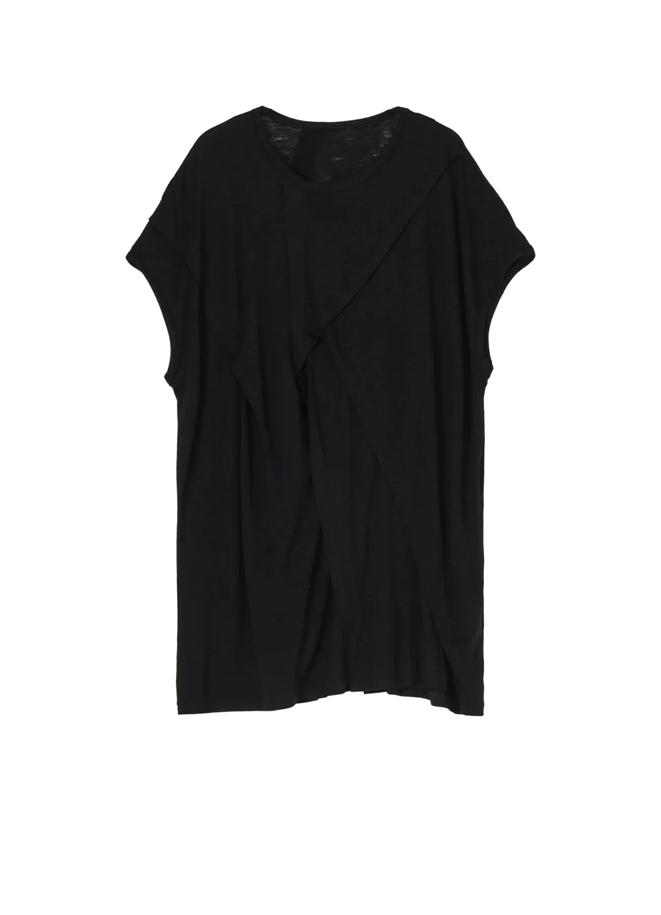 SOFT GAUZE SHORT SLV TUCK DETAIL DRESS sold by Yohji Yamamoto